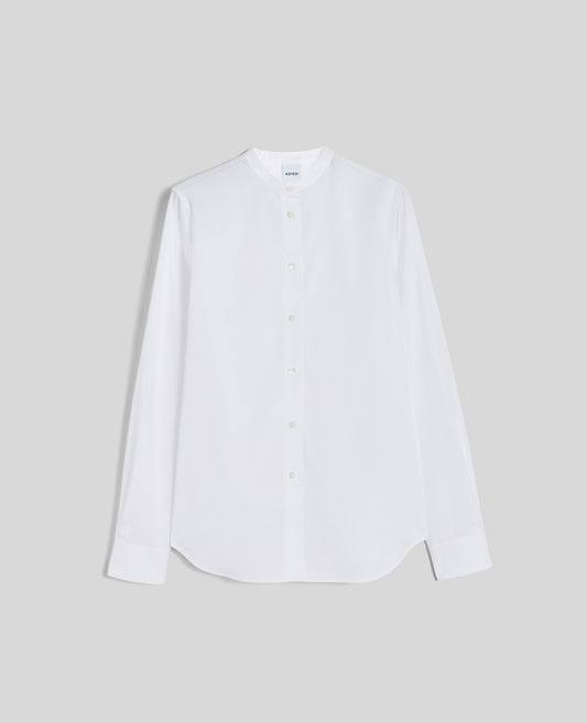 CAMICIA IN POPELINE DI MISTO COTONE-BIANCO-WHITE-BLANCO-WEISS-BLANC