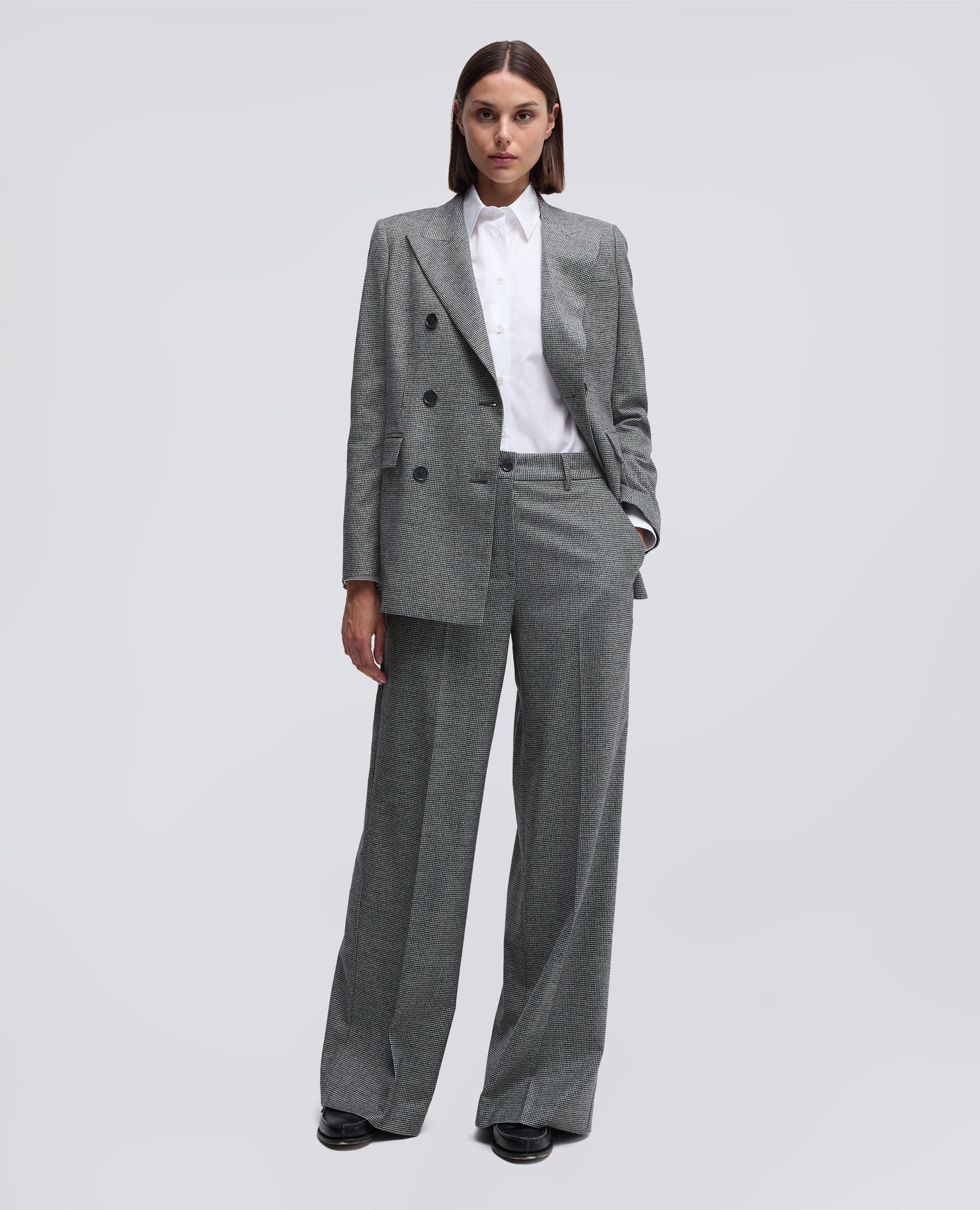 CAMICIA CLASSICA IN POPELINE DI COTONE-BIANCO-WHITE-BLANCO-WEISS-BLANC