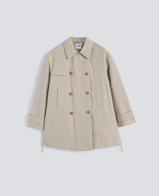 TRENCH CORTO SCARLETT IN MISTO COTONE-SABBIA-SAND-ARENA-SAND-SABLE