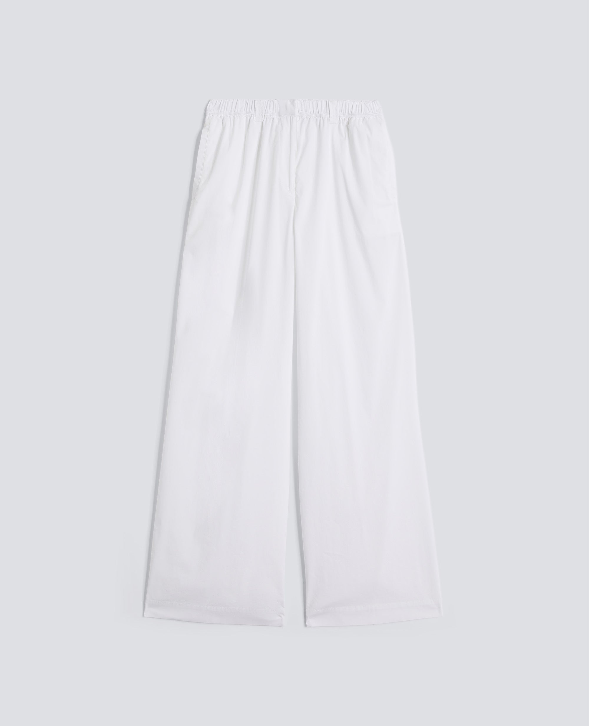 PANTALONE IN POPELINE DI COTONE NYLON STRETCH-BIANCO-WHITE-BLANCO-WEISS-BLANC