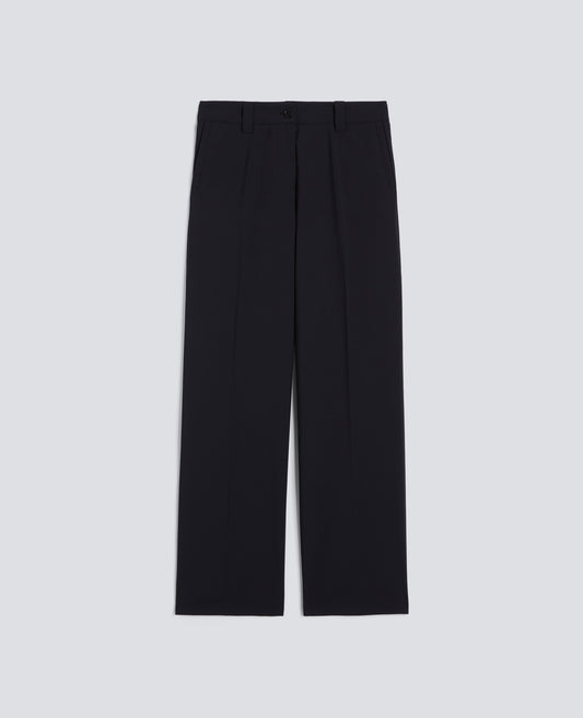 PANTALONE IN TELA TECNICA IN LANA E MICROFIBRA DI POLIESTERE-BLUBLACK-BLUBLACK-BLUBLACK-BLUBLACK-BLUBLACK