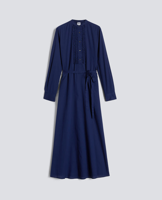 ABITO IN MUSSOLA DI COTONE-BLUETTE-LIGHT BLUE-AZUL CLARO-HELLBLAU-BLEU