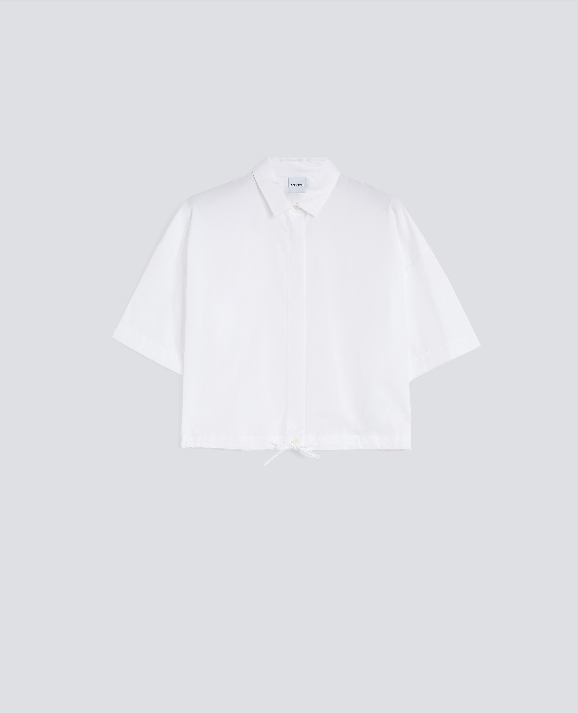 CAMICIA IN POPELINE DI COTONE-BIANCO-WHITE-BLANCO-WEISS-BLANC