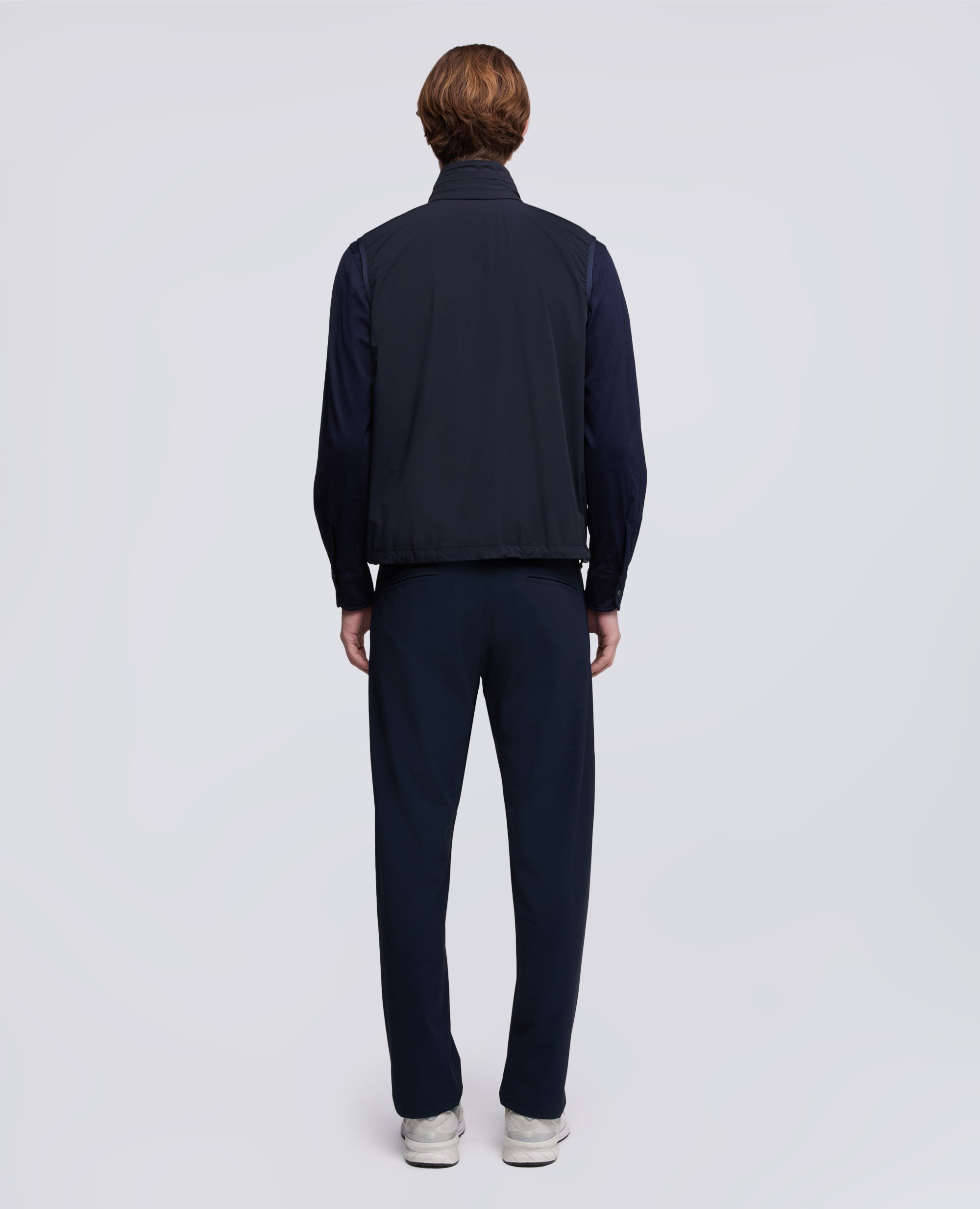 GILET SFODERATO IN NYLON STRETCH-NAVY-NAVY-AZUL MARINO-NAVY-NAVY