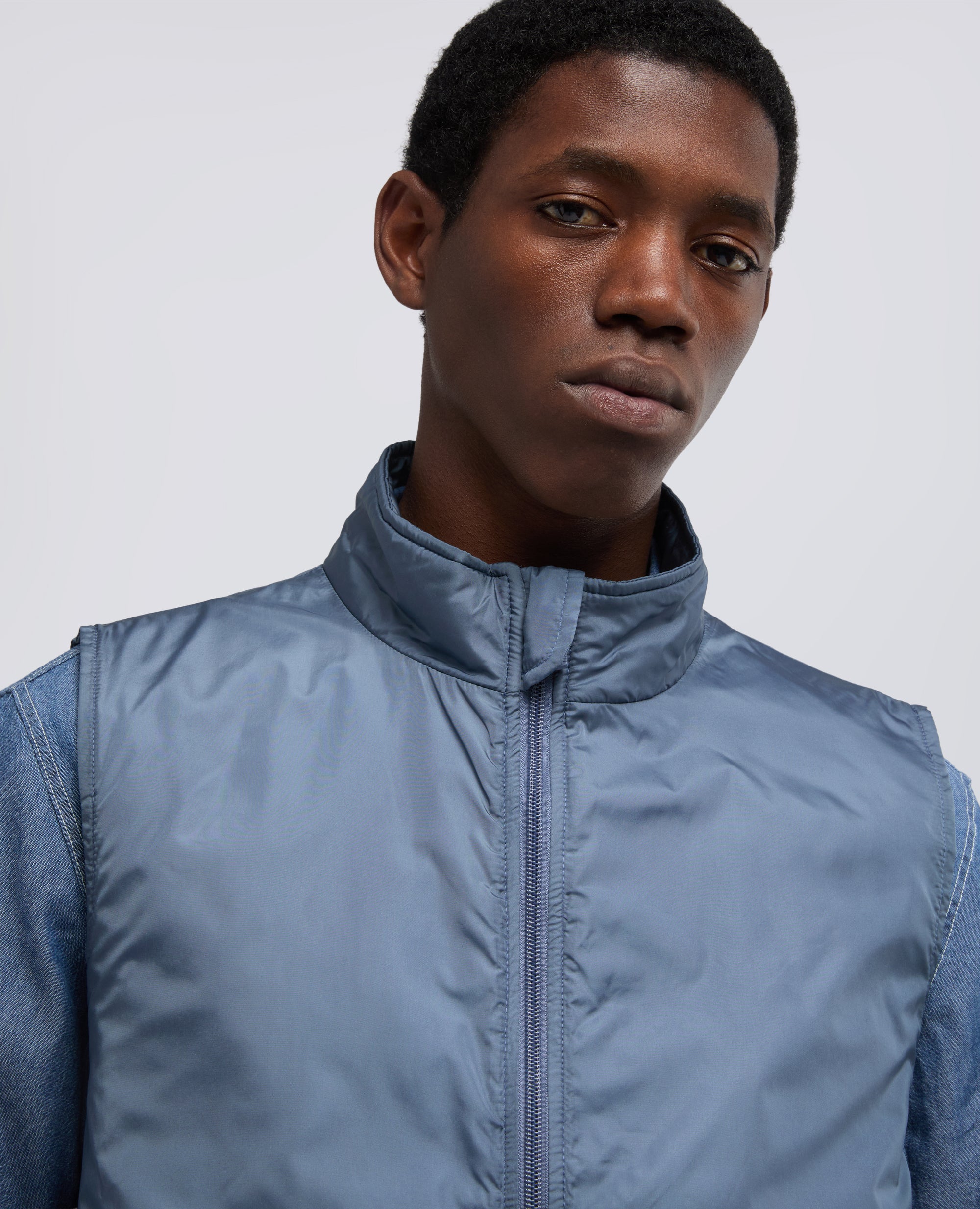 GILET VERNES IN NYLON-AVIO-AIR FORCE BLUE-AZUL MILITAR-AIR-BLEU AVIATION