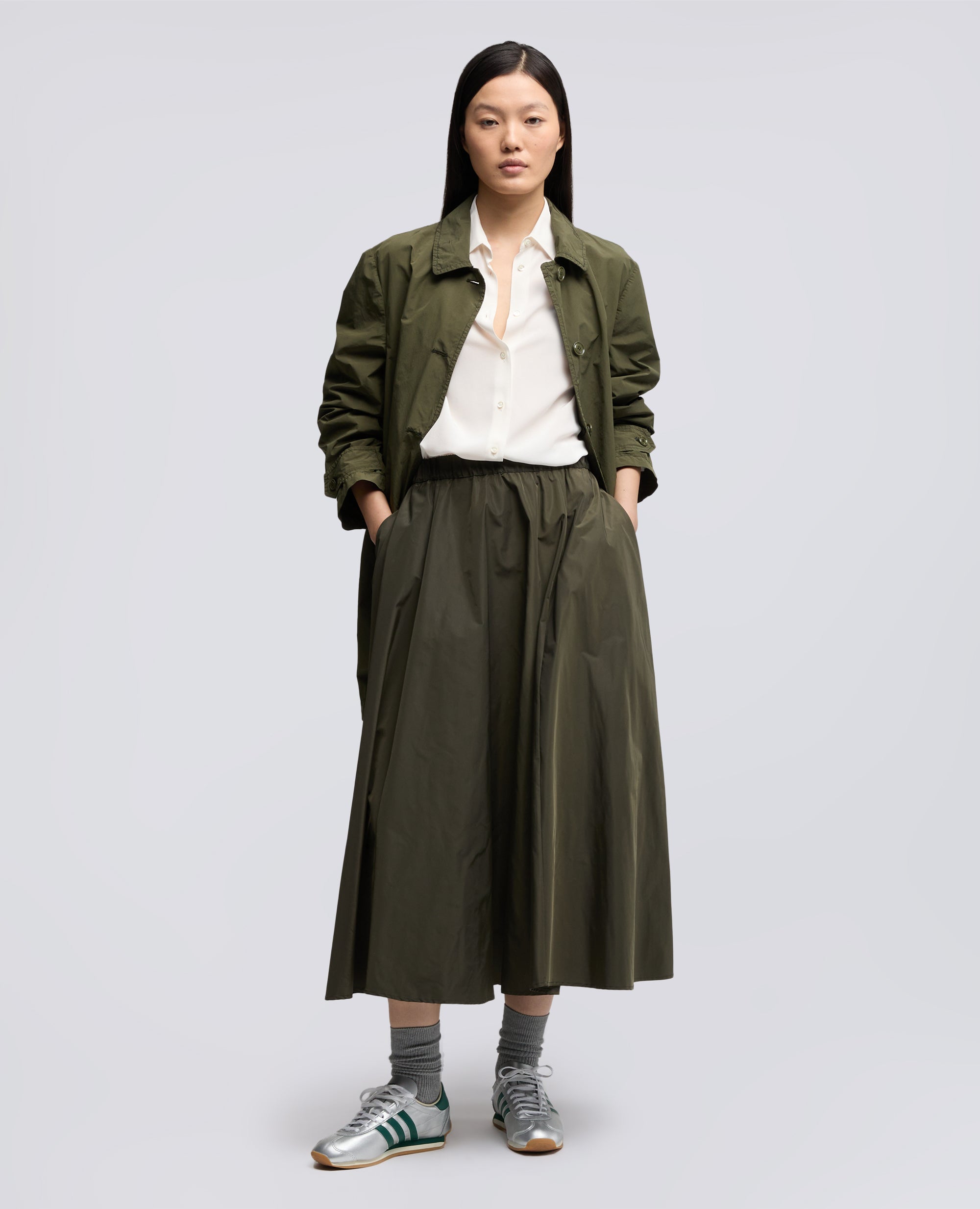 GONNA SFODERATA IN POLIESTERE TECNICO-MILITARE-MILITARY-MILITAR-MILITAR-MILITAIRE