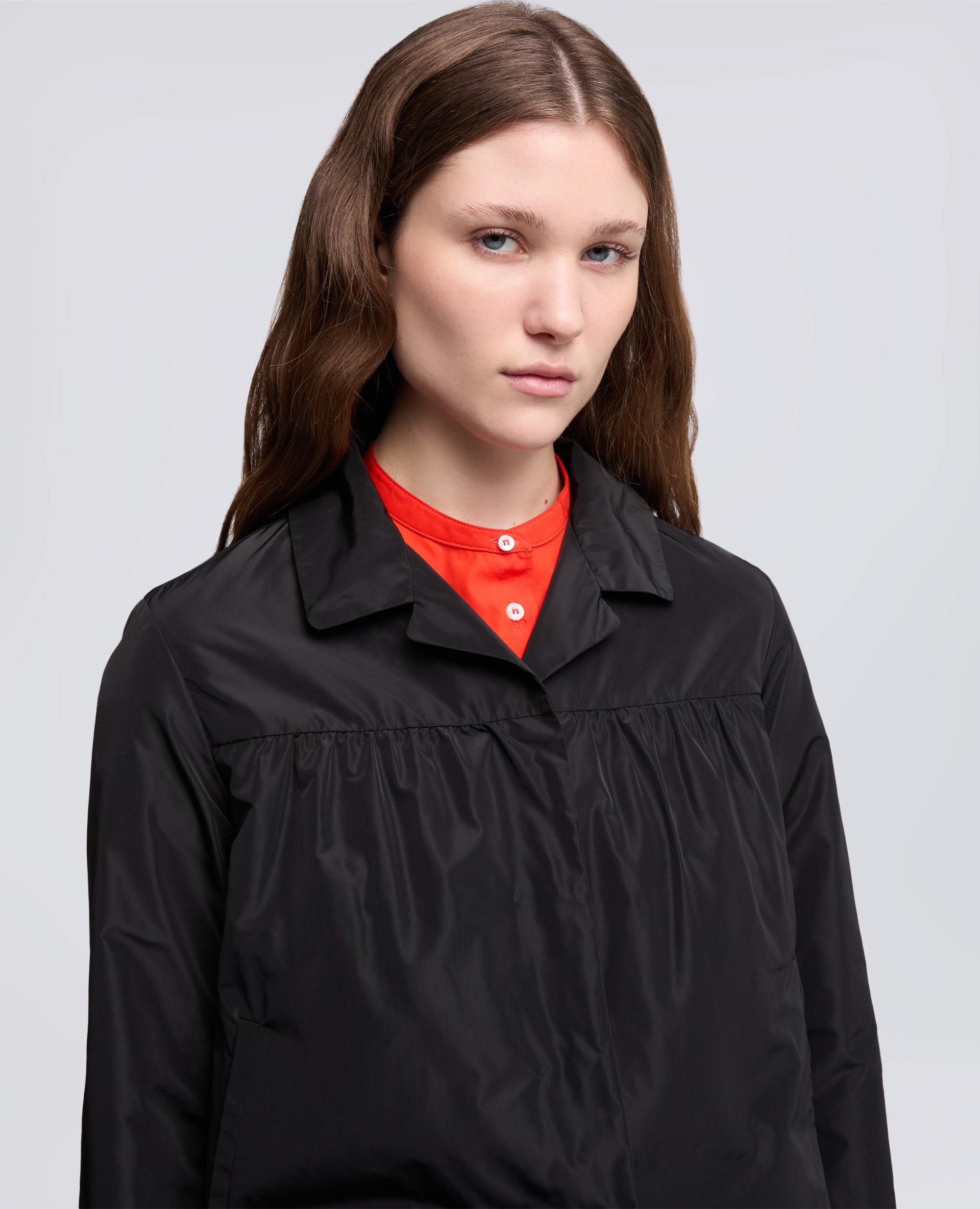 GIACCA IN POLIESTERE TECNICO FODERATA IN NYLON-NERO-BLACK-NEGRO-SCHWARZ-NOIR