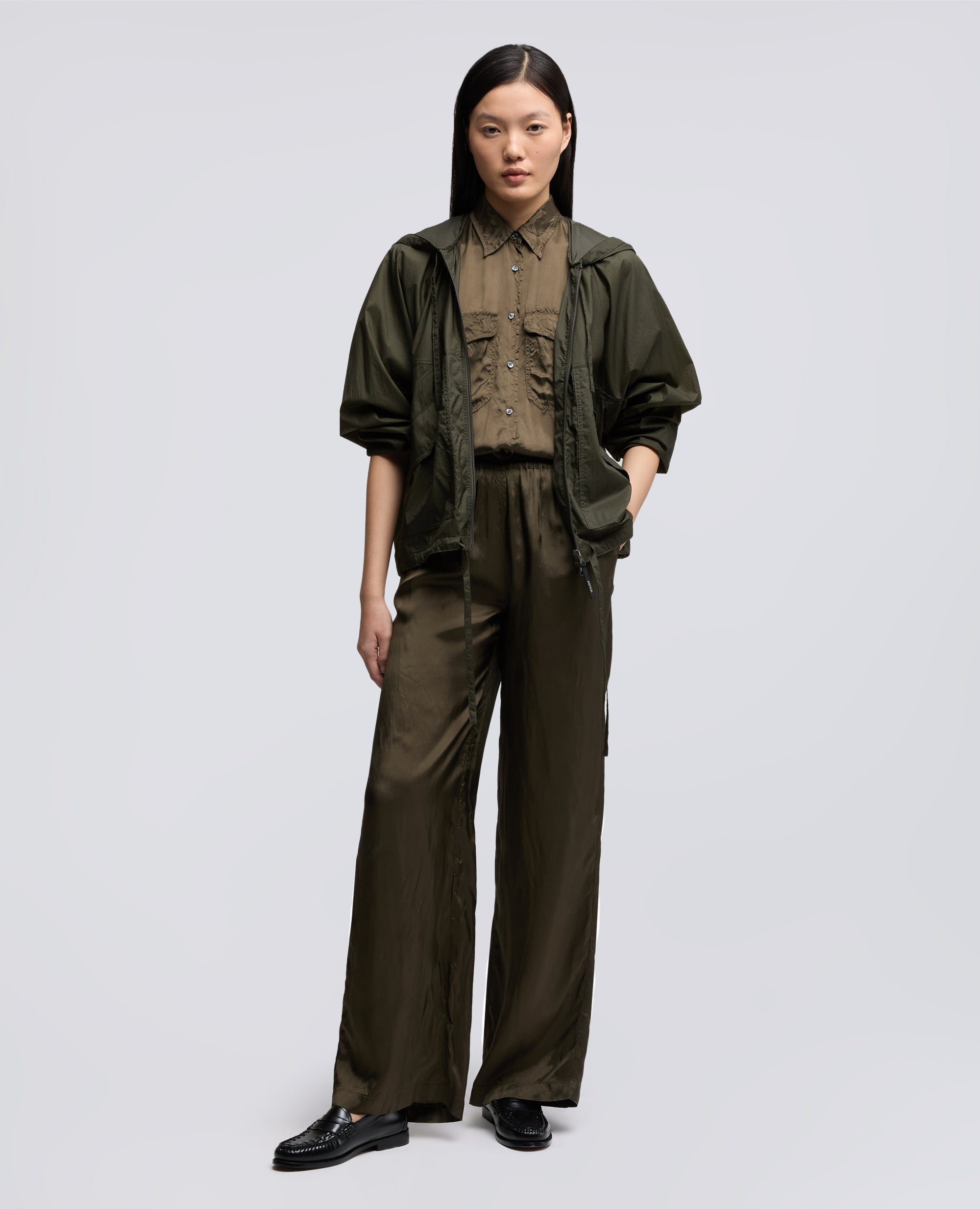 GIUBBOTTO SFODERATO IN NYLON-MILITARE-MILITARY-MILITAR-MILITAR-MILITAIRE