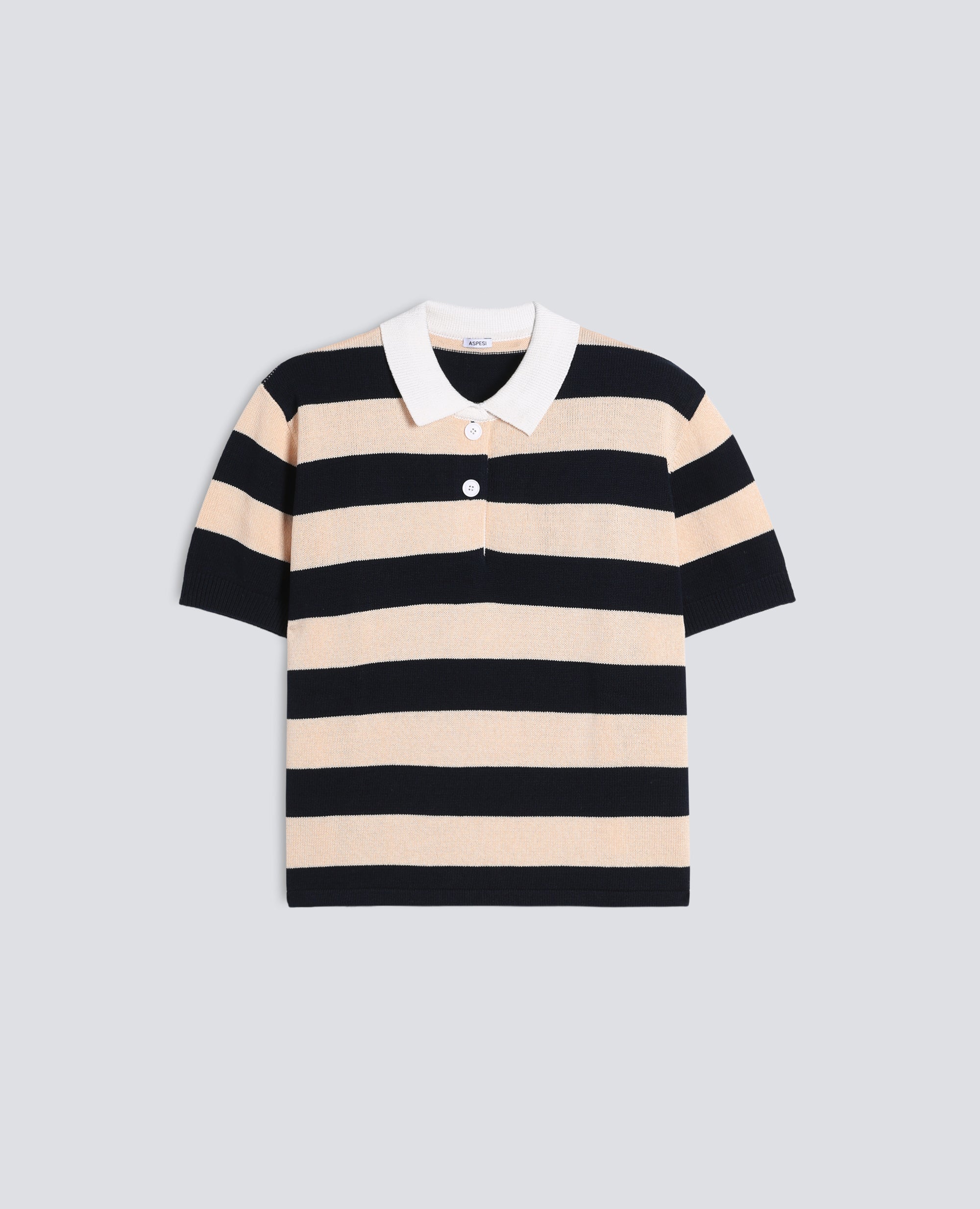 POLO IN COTONE A MANICHE CORTE-CORDA/BLU-CORDA/BLU-CORDA/BLU-CORDA/BLU-CORDA/BLU