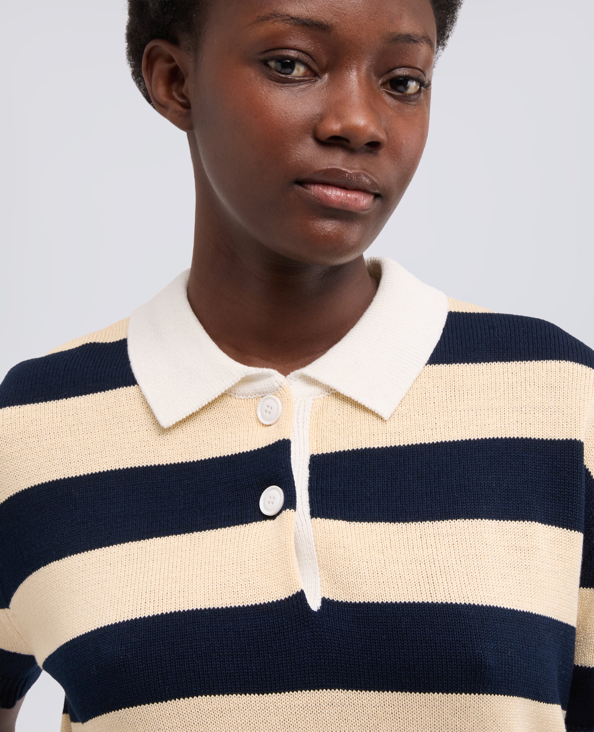 POLO IN COTONE A MANICHE CORTE-CORDA/BLU-CORDA/BLU-CORDA/BLU-CORDA/BLU-CORDA/BLU