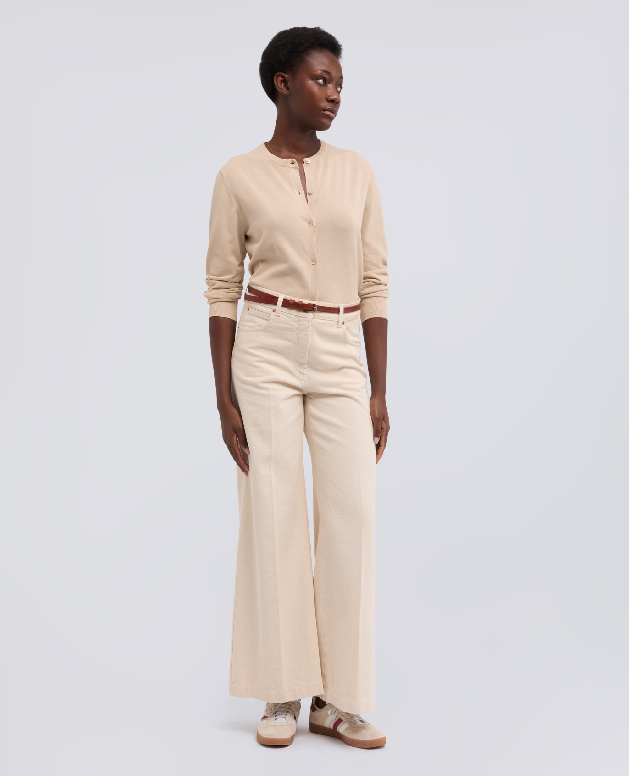 CARGIDAN GIROCOLLO IN COTONE-SABBIA-SAND-ARENA-SAND-SABLE