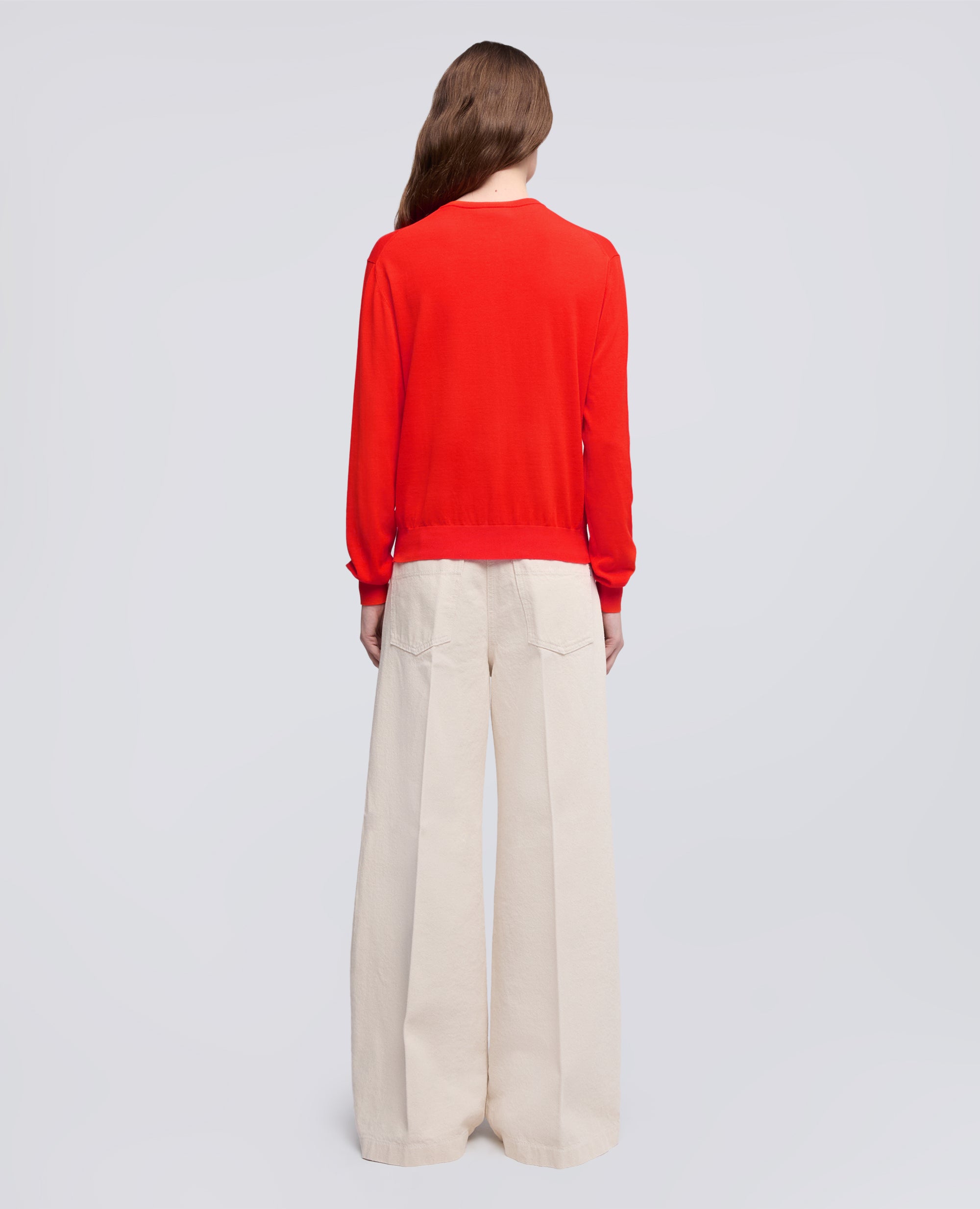 CARGIDAN GIROCOLLO IN COTONE-CORALLO-CORAL-CORAL-KORALLE-CORAIL