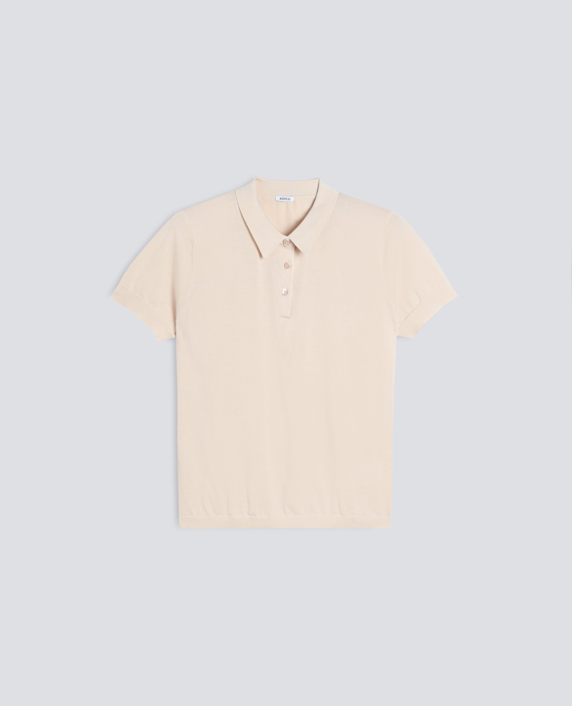 POLO IN MISTO COTONE, SETA E LINO-NATURALE-NATURAL-NATURAL-NATURLICH-NATUREL