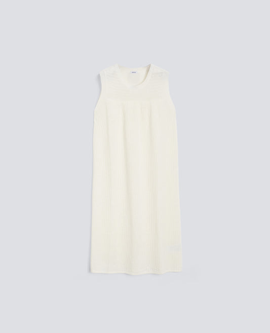 ABITO GIROCOLLO SENZA MANICHE IN FILATO DI PURO LINO-NATURALE-NATURAL-NATURAL-NATURLICH-NATUREL