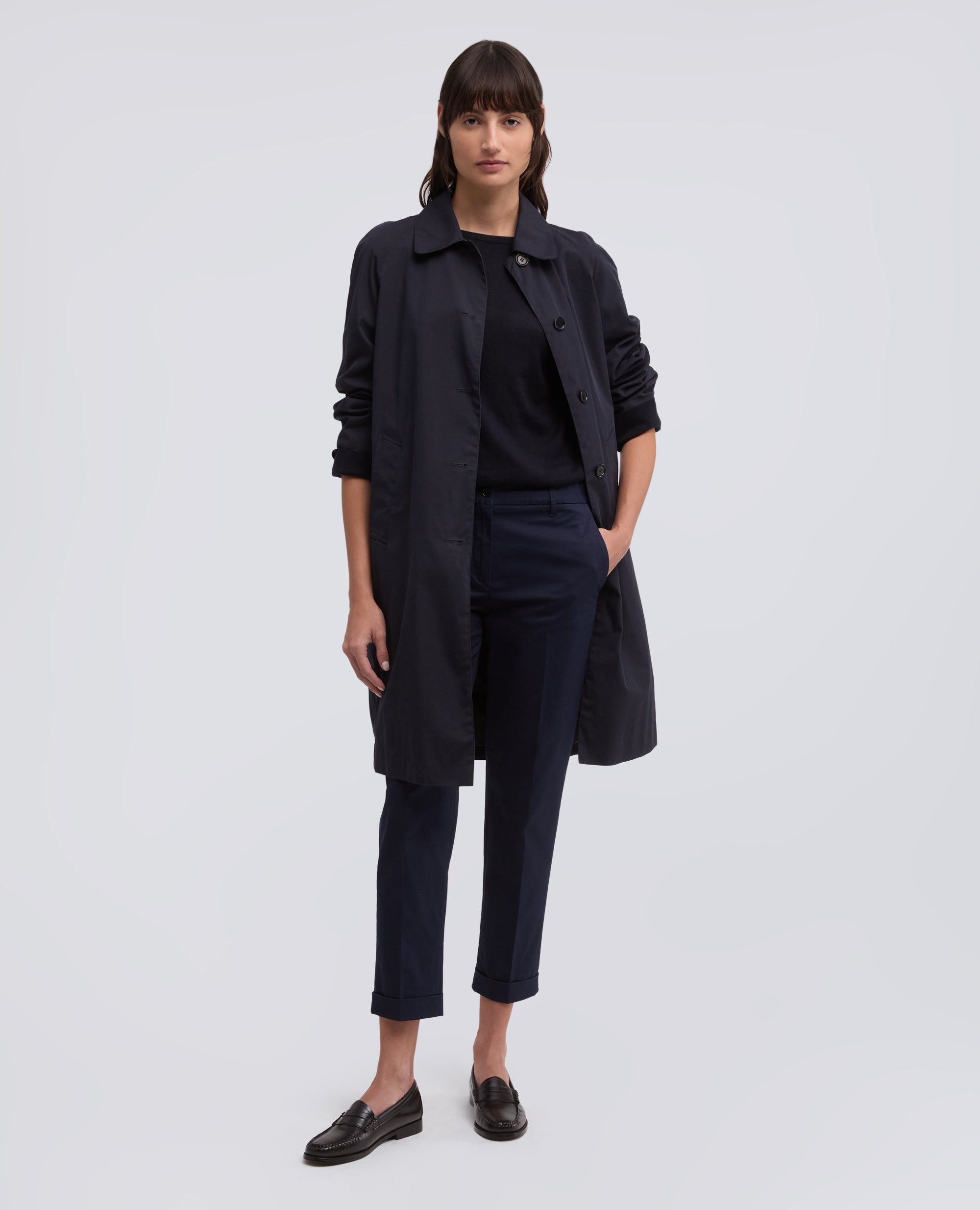 MAGLIA A MANICHE LUNGHE IN MISTO SETA, COTONE E CASHMERE-BLU BLACK-BLACK NAVY-BLU BLACK-BLU BLACK-BLU BLACK