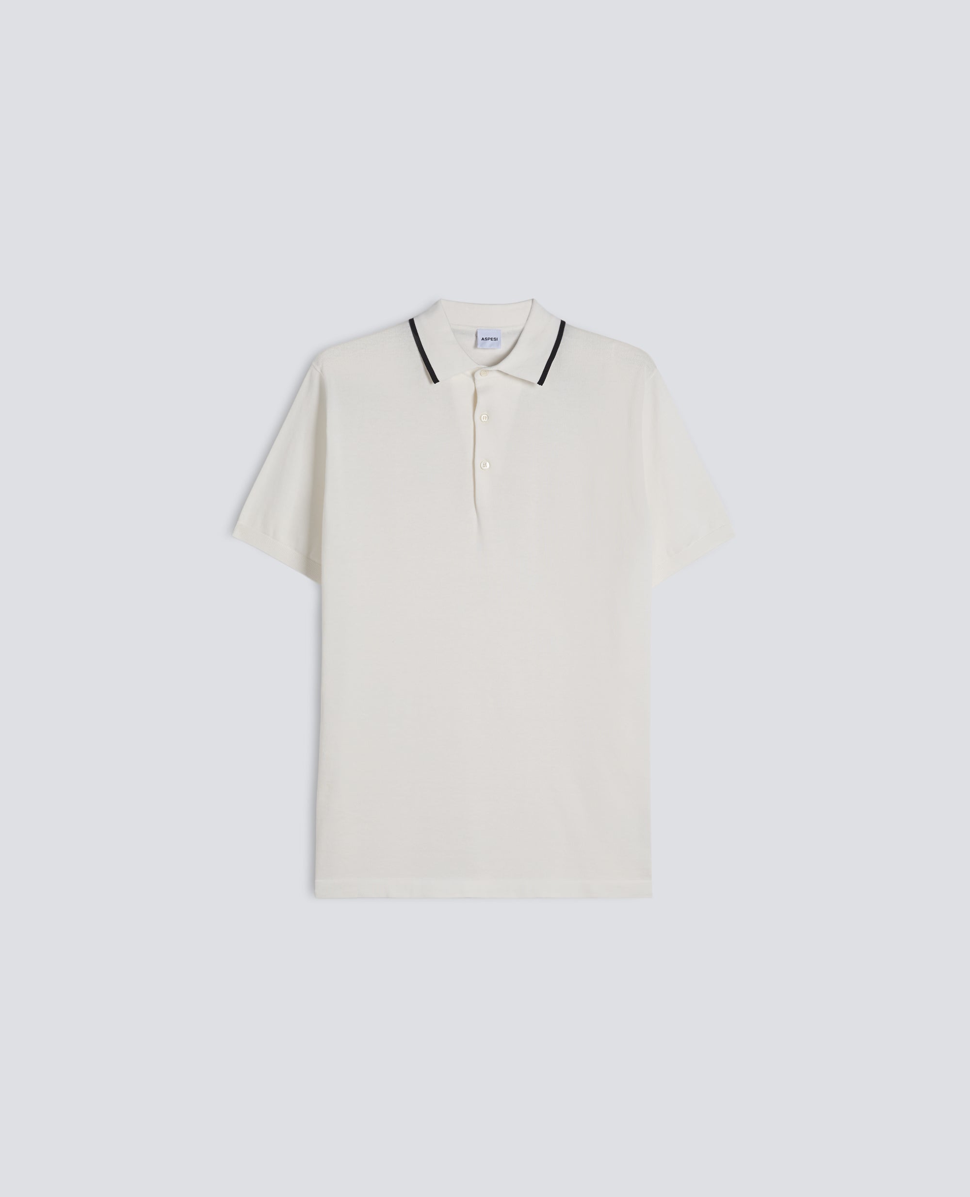 POLO IN COTONE CON BOTTONI IN MADREPERLA-BIANCO-WHITE-BLANCO-WEISS-BLANC