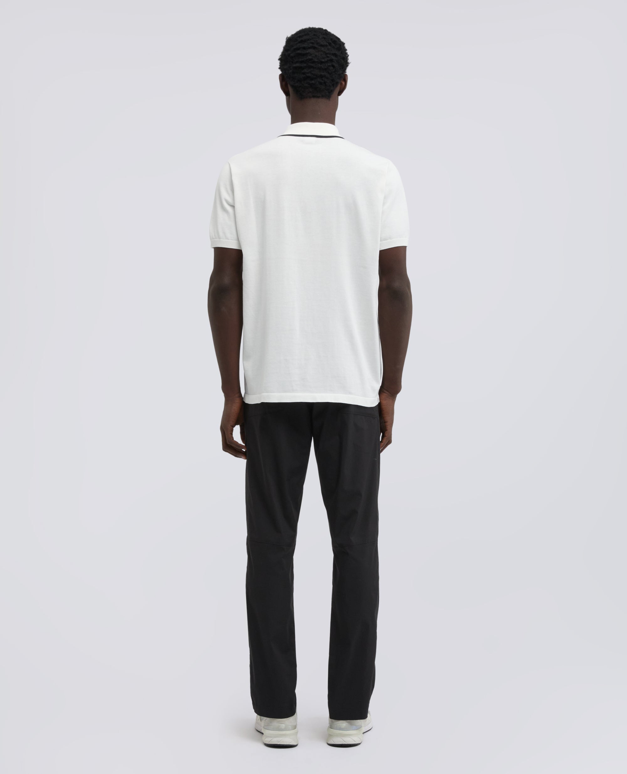 POLO IN COTONE CON BOTTONI IN MADREPERLA-BIANCO-WHITE-BLANCO-WEISS-BLANC