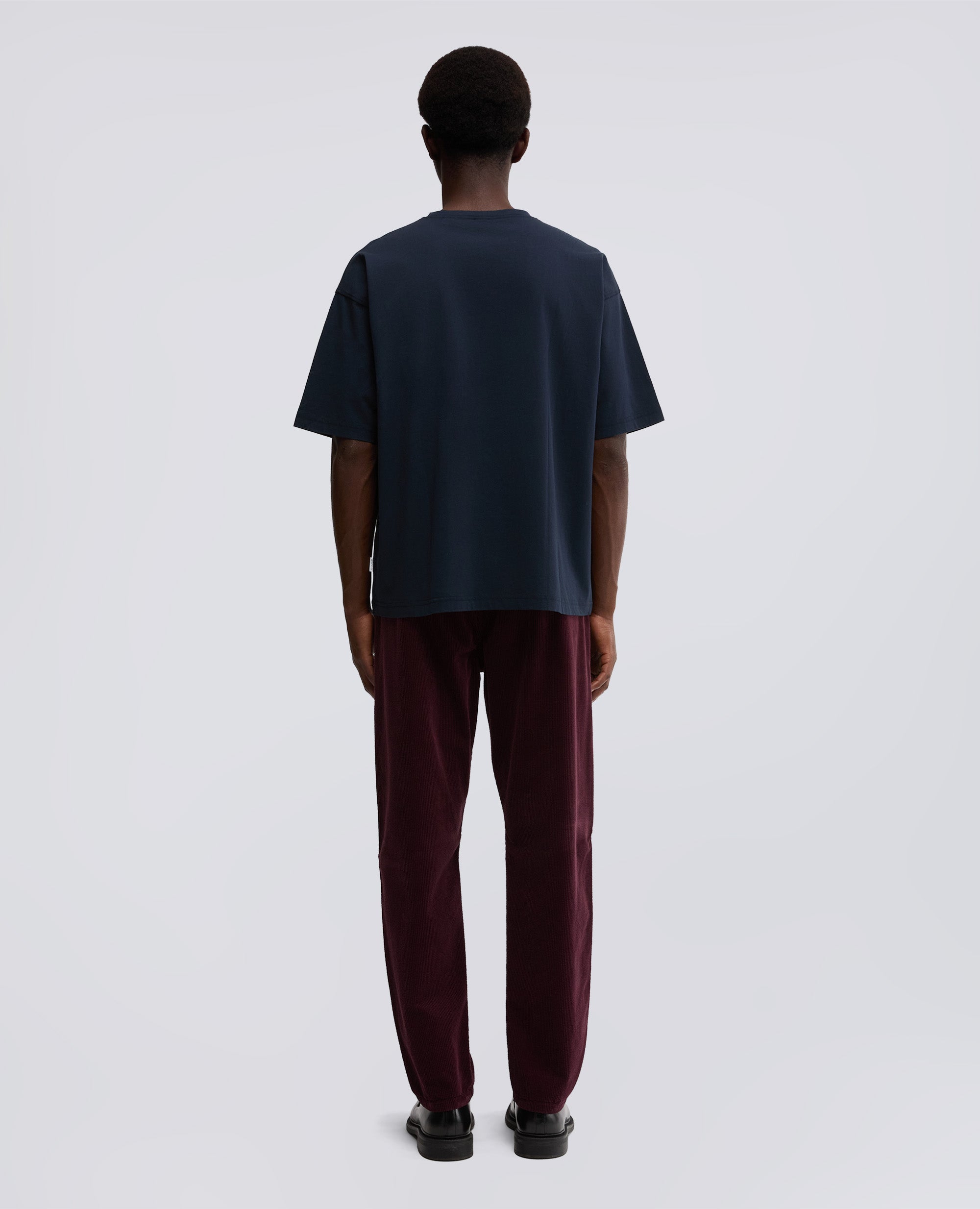 T-SHIRT GIROCOLLO IN JERSEY DI COTONE-NAVY-NAVY-AZUL MARINO-NAVY-NAVY