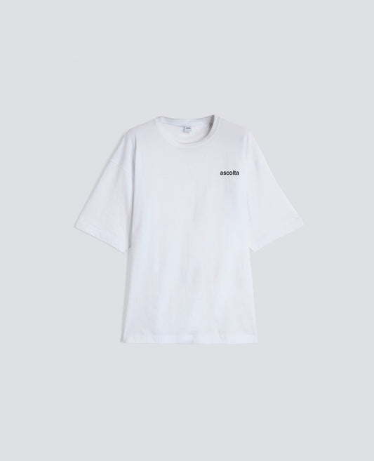 T-SHIRT GIROCOLLO IN COTONE-BIANCO-WHITE-BLANCO-WEISS-BLANC