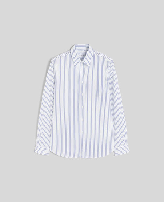 CAMICIA COMMA-RIGA BLU-BLUE STRIPE-RAYA AZUL OSCURO-BLAUE STREIFEN-RAYURES BLEUES