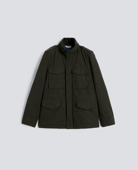 MINI FIELD JACKET COT IN TELA DI MISTO COTONE-VERDONE-DARK GREEN-VERDER¢N-DUNKELGRUN-VERT FONCE