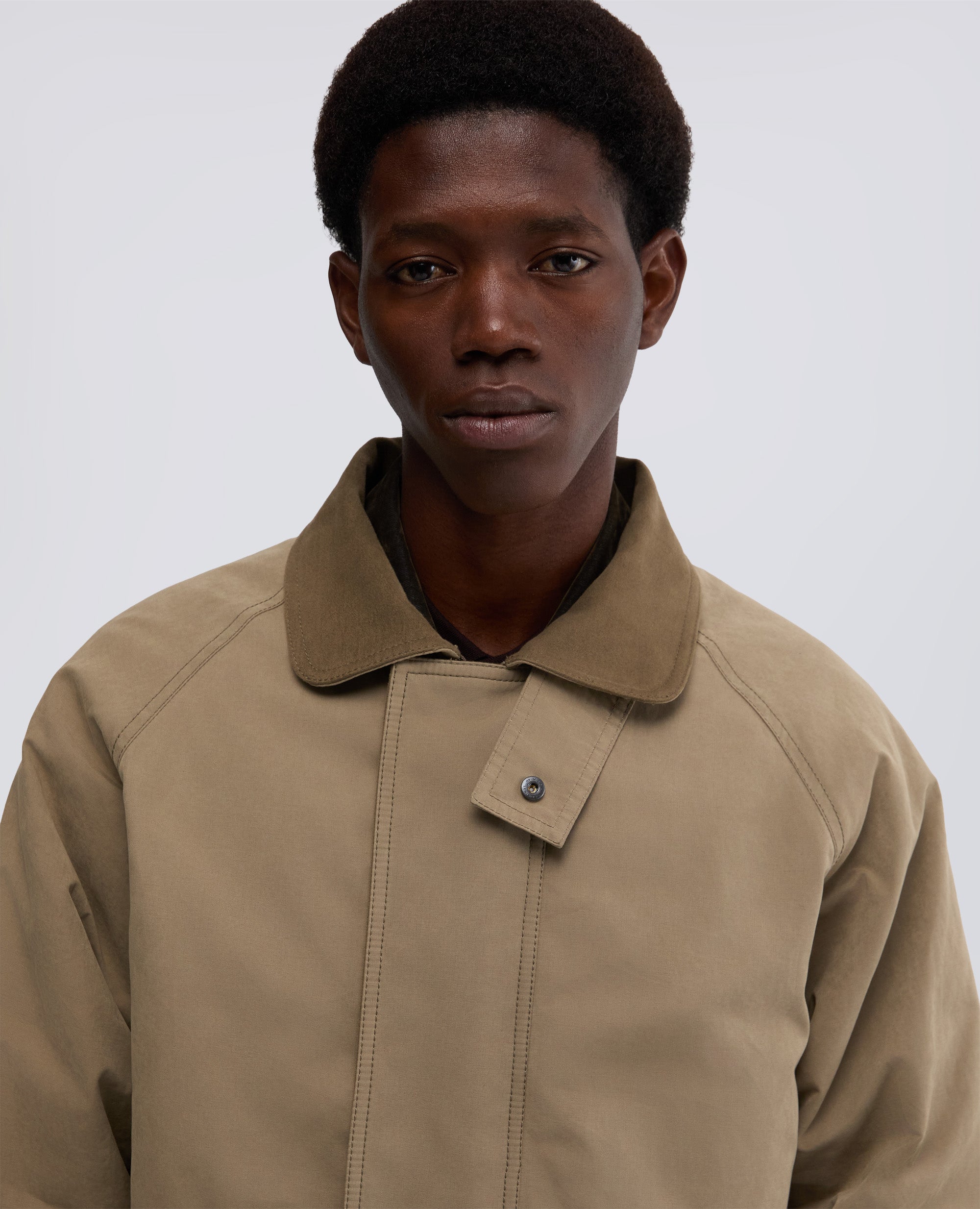 CABAN SCHAFER IN TELA DI MISTO COTONE-TORTORA-DOVE GREY-T¢RTOLA-TAUBENGRAU-TOURTERELLE