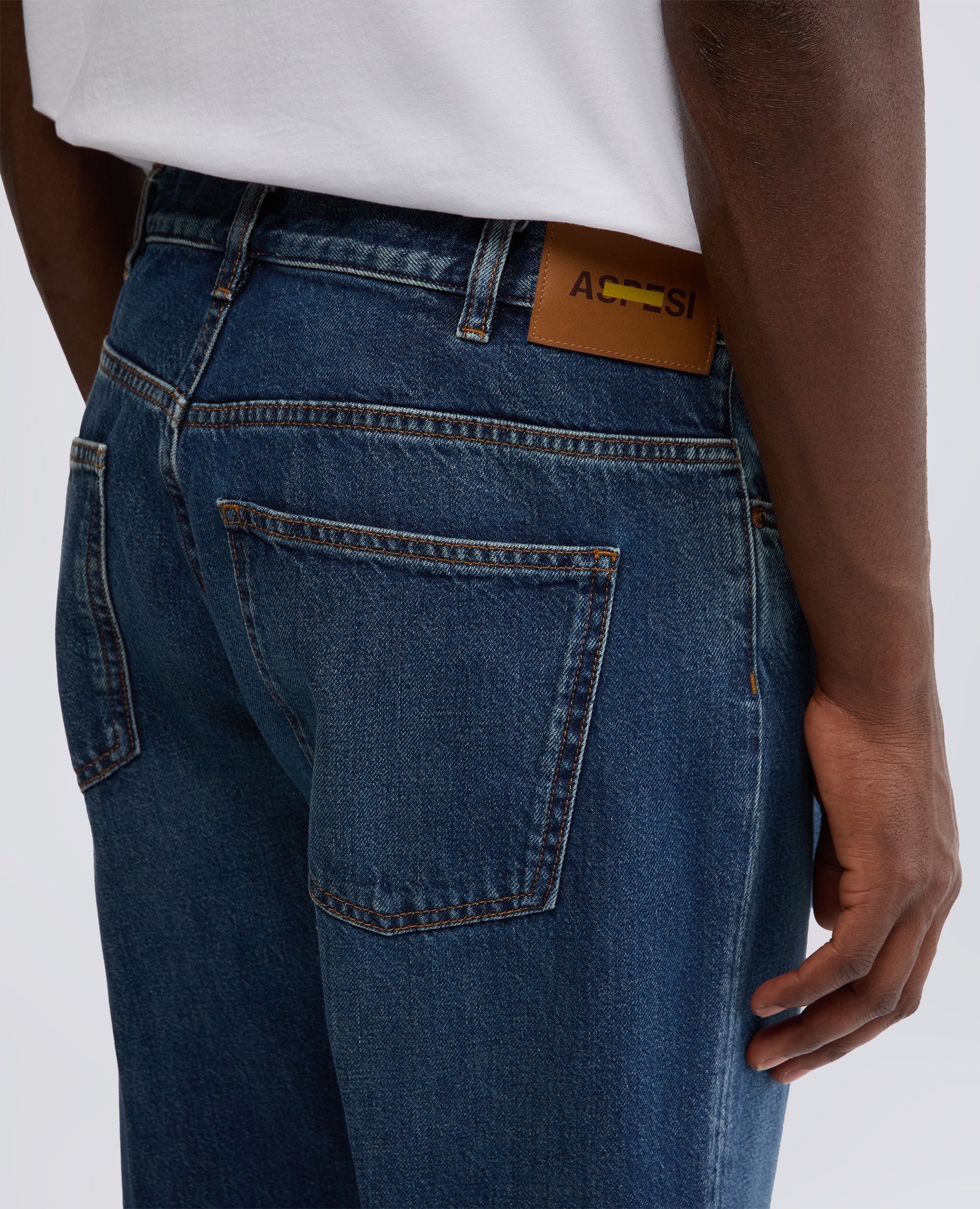 PANTALONE PRESS IN DENIM DI COTONE-DENIM-DENIM-DENIM-DENIM-DENIM