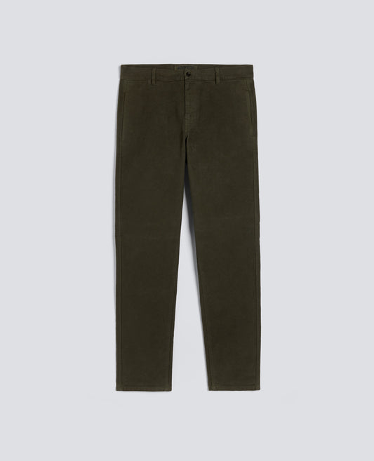 PANTALONE CHINO FUNZIONALE IN VELLUTO-MILITARE-MILITARY-MILITAR-MILITAR-MILITAIRE