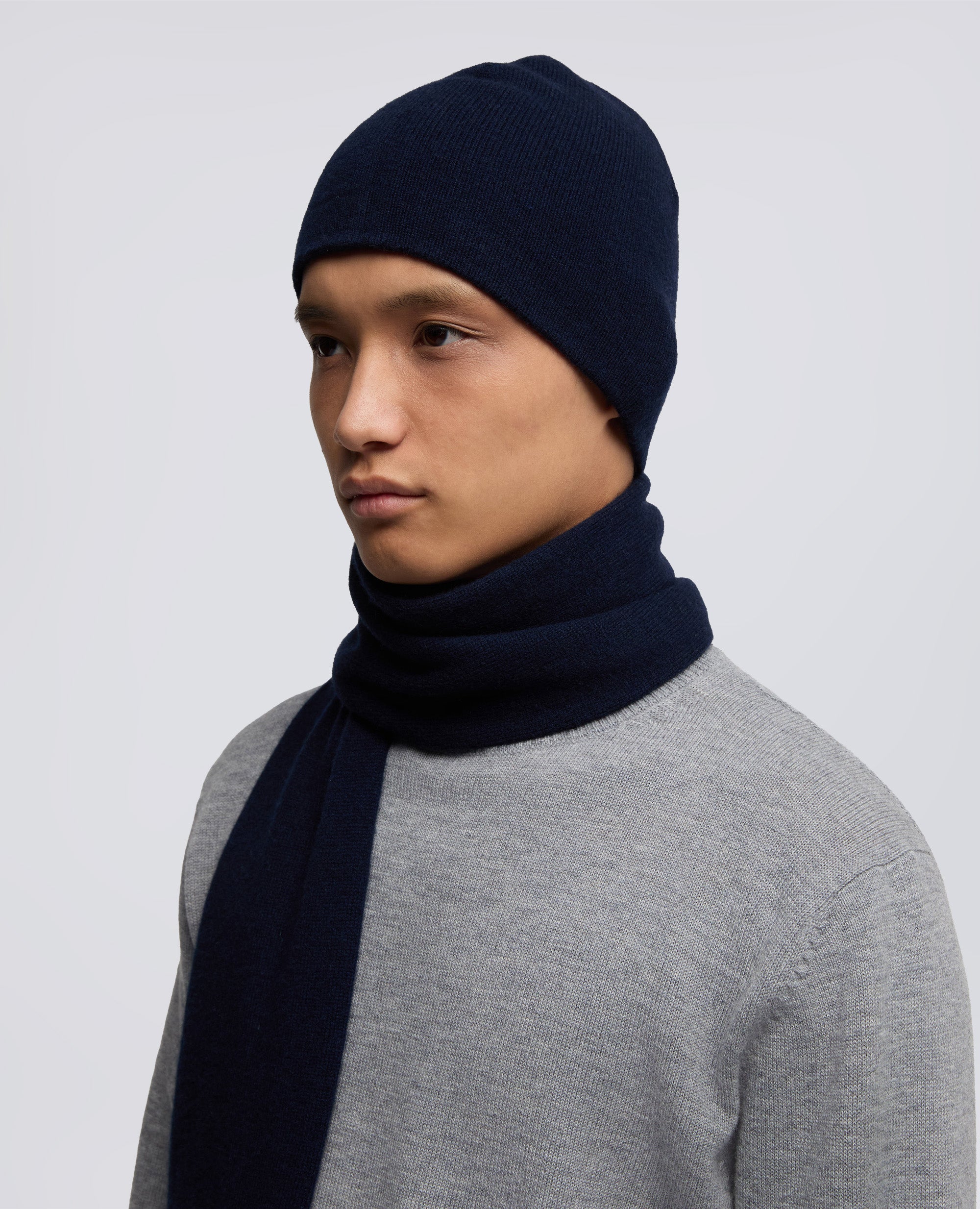 BERRETTO IN MISTO LANA-NAVY-NAVY-AZUL MARINO-NAVY-NAVY