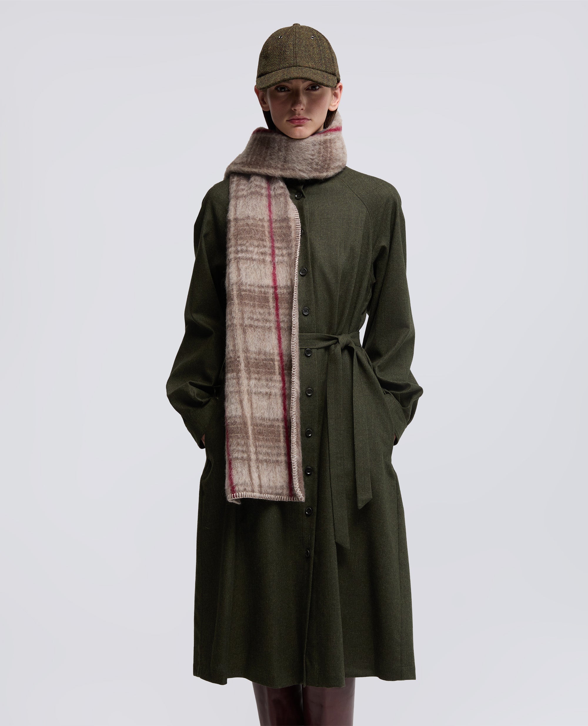 MAGLIA GIROCOLLO IN LANA SHETLAND-CHECK BEIGE-CHECK BEIGE-CHECK BEIGE-CHECK BEIGE-CHECK BEIGE