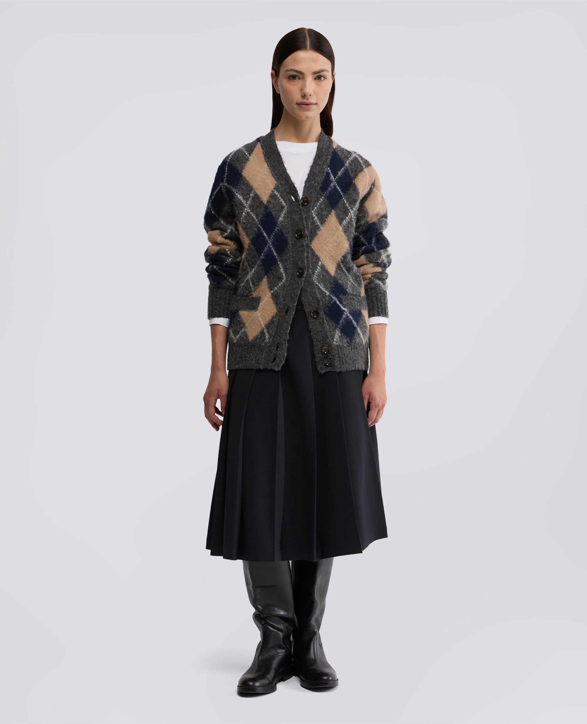 BERMUDA IN FLANELLA-NAVY-NAVY-AZUL MARINO-NAVY-NAVY