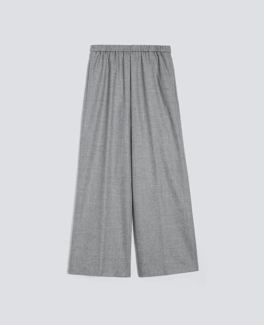 PANTALONI IN MISTO LANA E CASHMERE-GRIGIO-GREY-GRIS-GRAU-GRIS