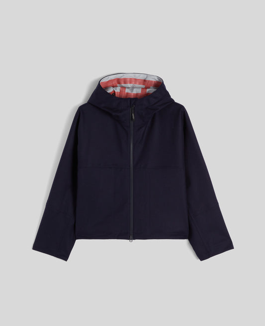 GIUBBOTTO IN TWILL DI LANA-NAVY-NAVY-AZUL MARINO-NAVY-NAVY