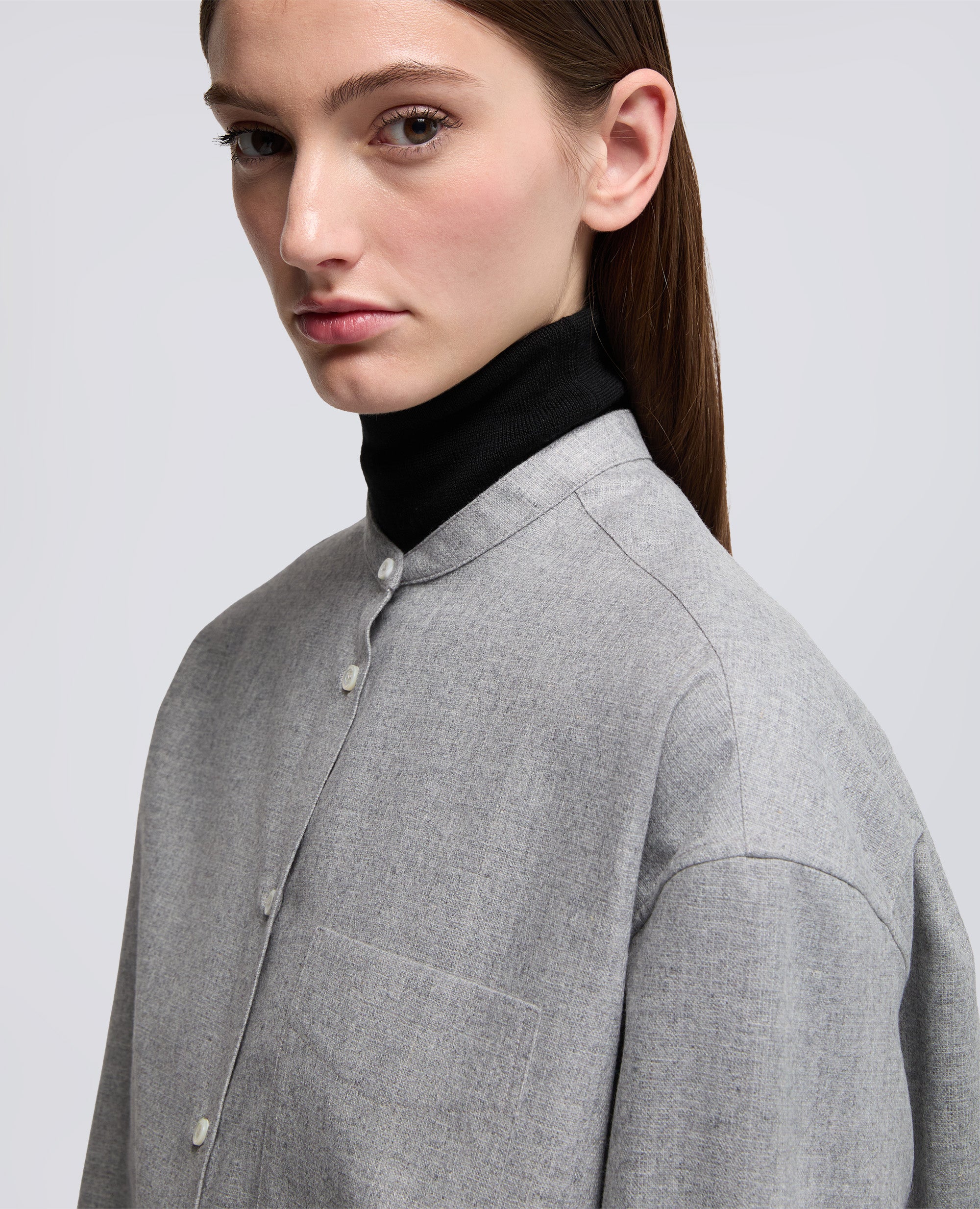 CAMICIA MOD.5433-GRIGIO-GREY-GRIS-GRAU-GRIS