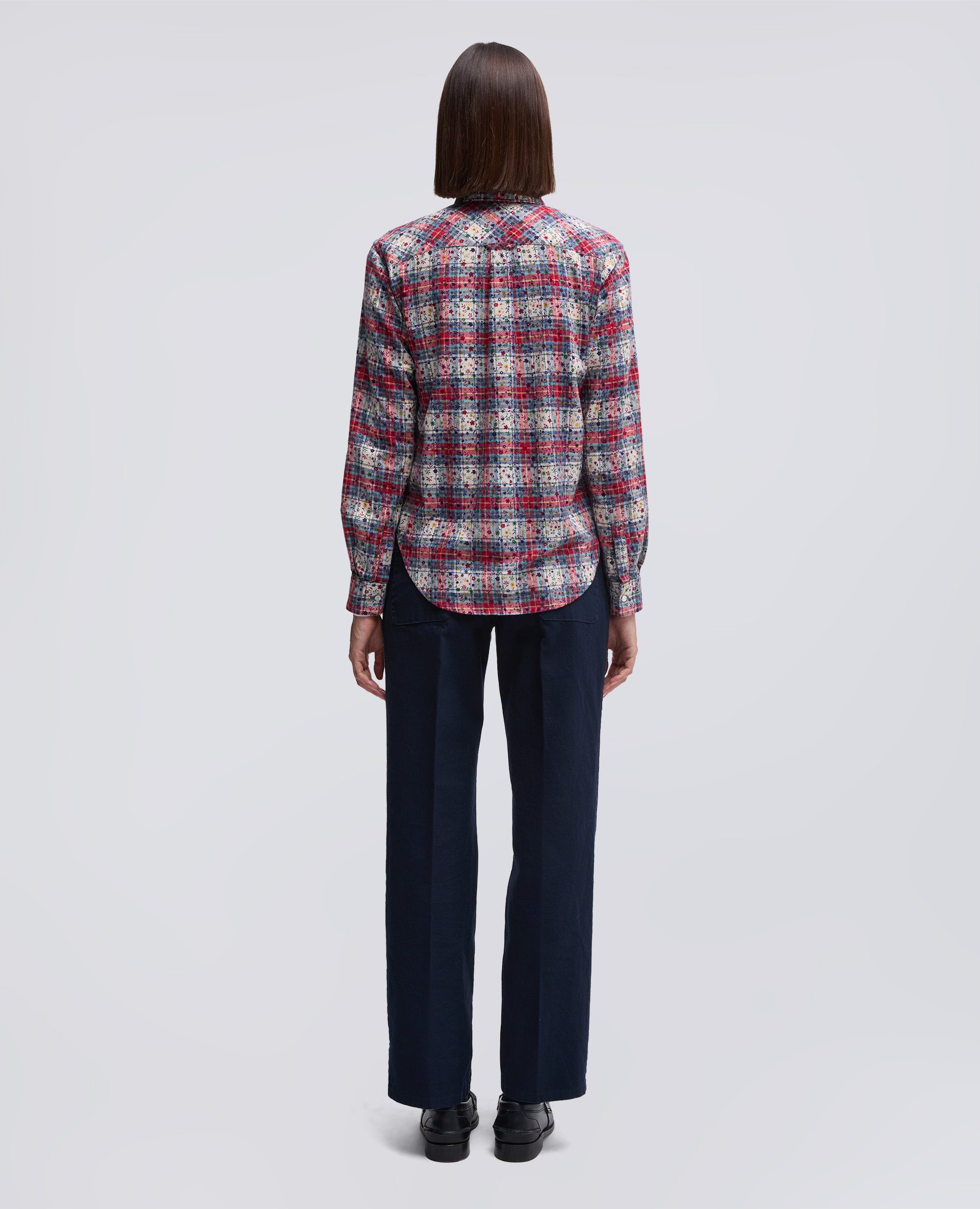 CAMICIA IN TWILL DI FLANELLA-MULTICOLOR-MULTICOLOR-MULTICOLOR-MULTICOLOR-MULTICOLOR