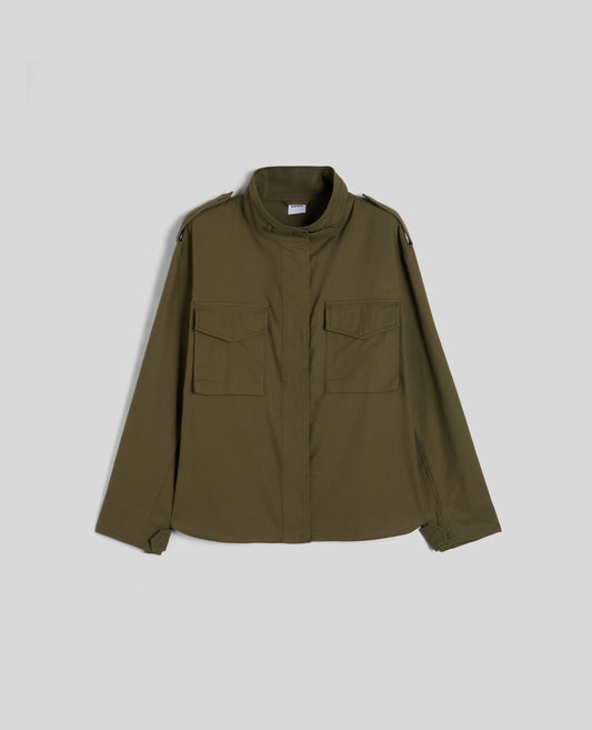 CAMICIA MILITARE IN TWILL DI COTONE-MILITARE-MILITARY-MILITAR-MILITAR-MILITAIRE