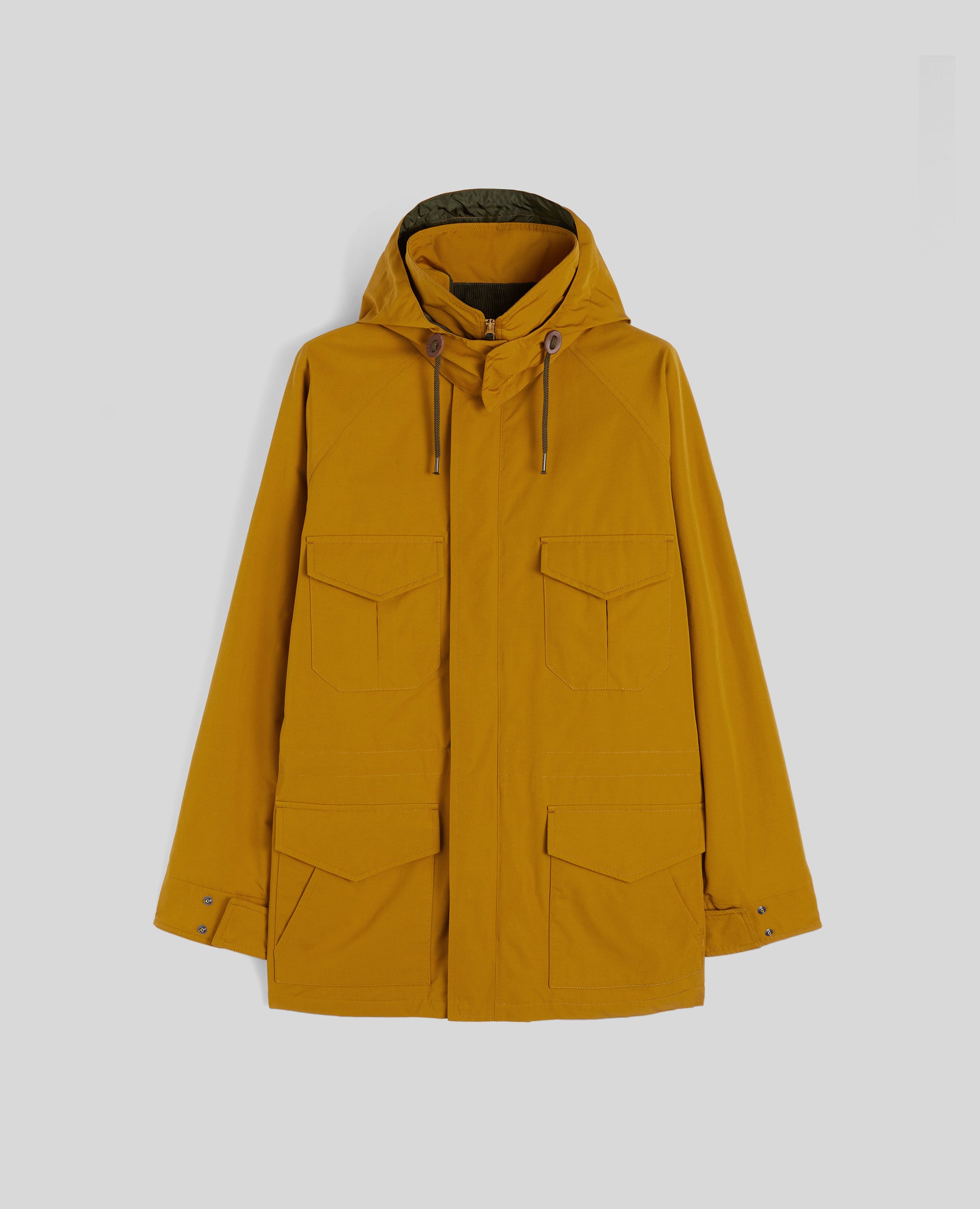 GIUBBOTTO KNOW IN TELA DI MISTO COTONE-SENAPE-MUSTARD YELLOW-MOSTAZA-SENF-MOUTARDE