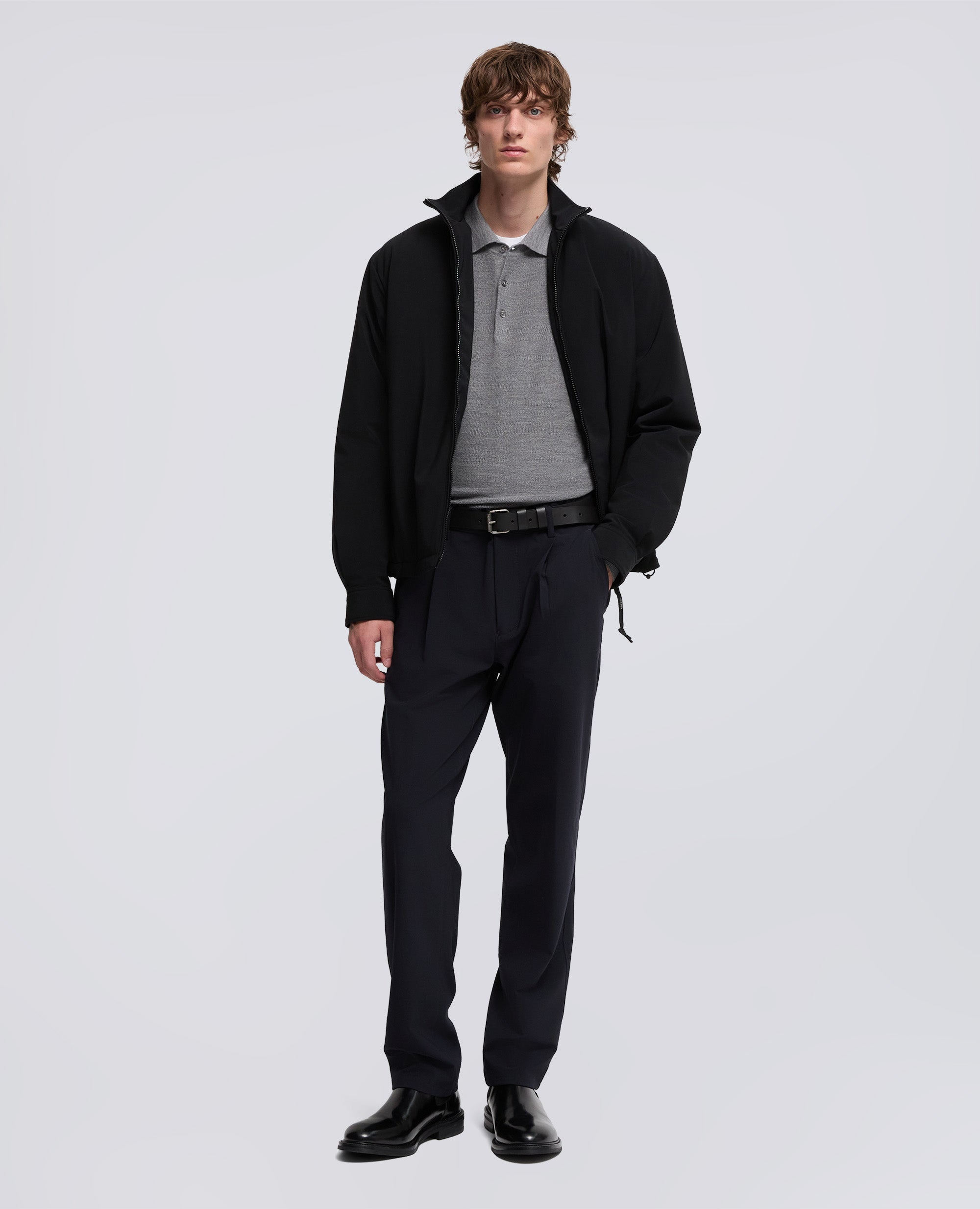 GIUBBOTTO MACK IN TWILL DI TESSUTO TECNICO-NERO-BLACK-NEGRO-SCHWARZ-NOIR