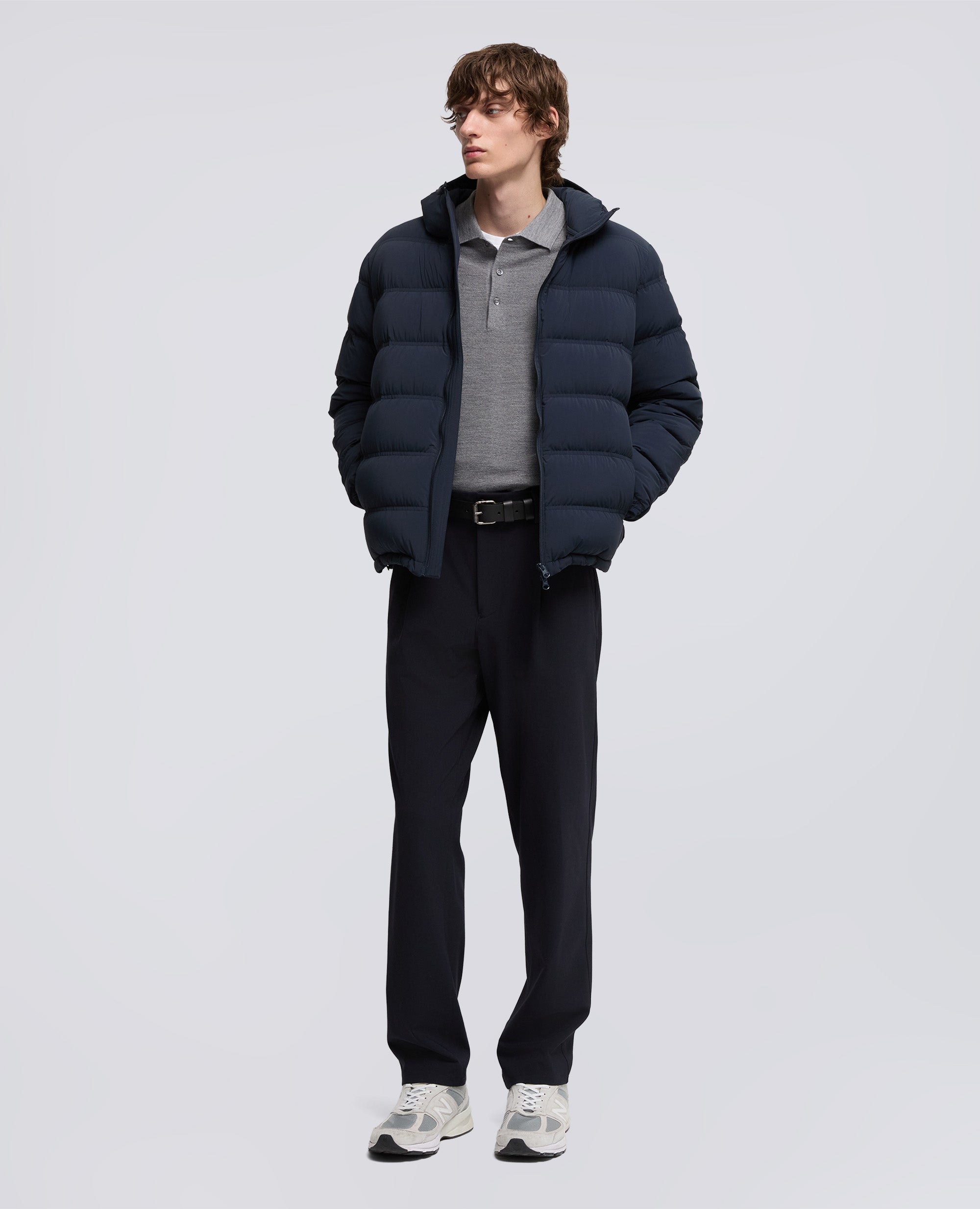 GIUBBOTTO HOBBS IN TESSUTO TECNICO STRETCH-NAVY-NAVY-AZUL MARINO-NAVY-NAVY