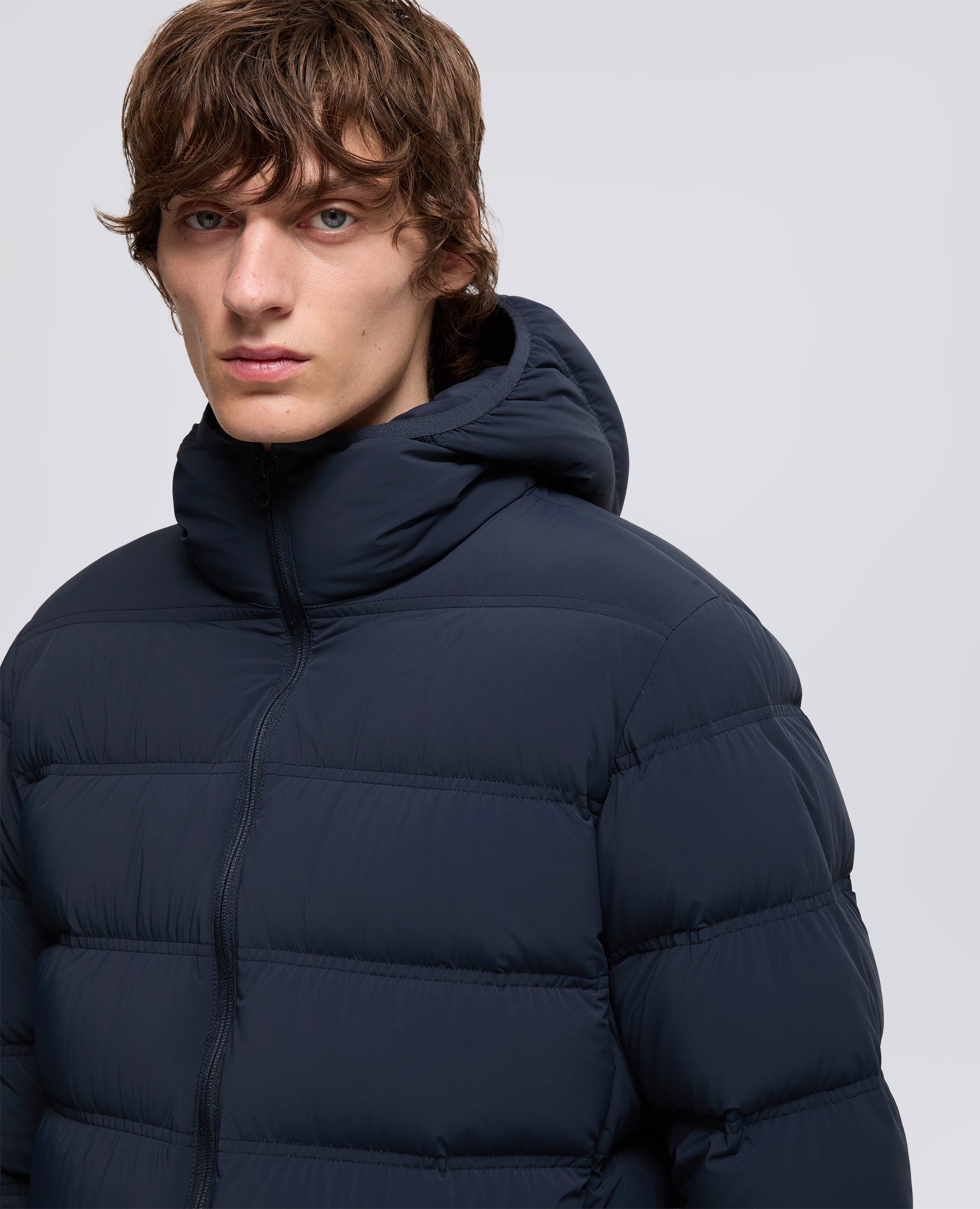 GIUBBOTTO HOBBS IN TESSUTO TECNICO STRETCH-NAVY-NAVY-AZUL MARINO-NAVY-NAVY