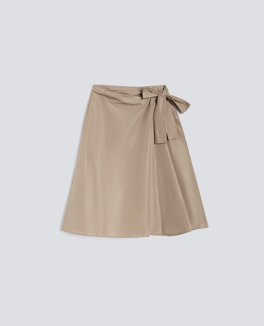 GONNA A PORTAFOGLIO IN TESSUTO TECNICO-BEIGE-BEIGE-BEIS-BEIGE-BEIGE