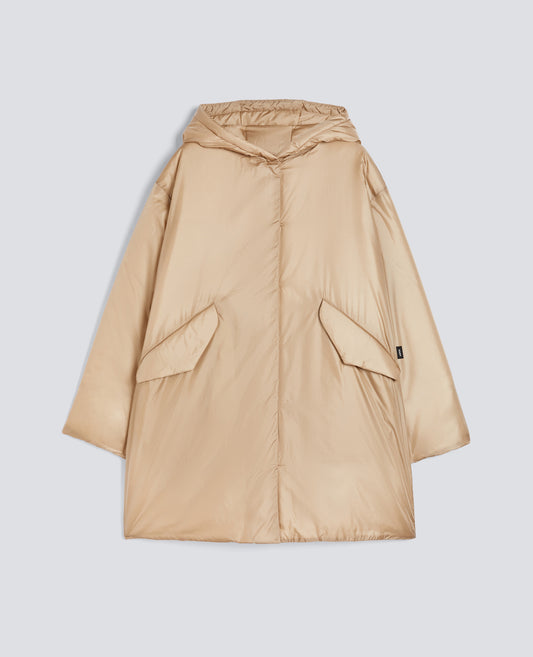 PARKA AMERICANO IN NYLON-BEIGE-BEIGE-BEIS-BEIGE-BEIGE