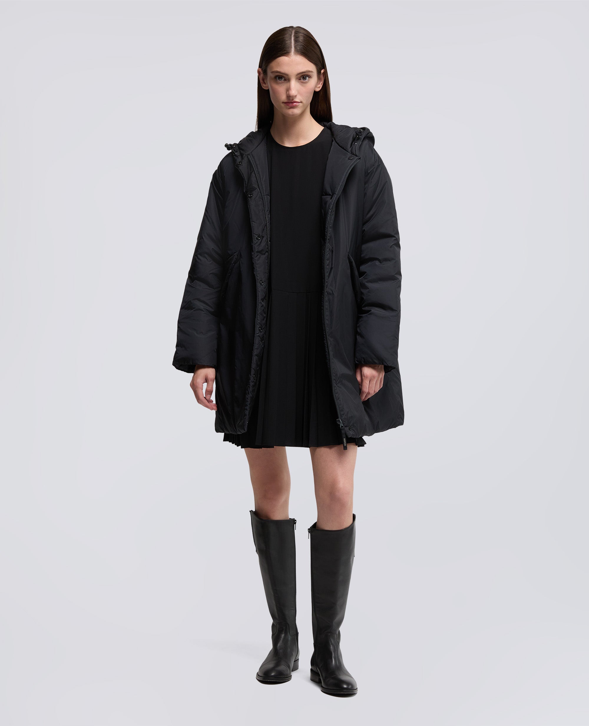 PARKA AMERICANO-NERO-BLACK-NEGRO-SCHWARZ-NOIR