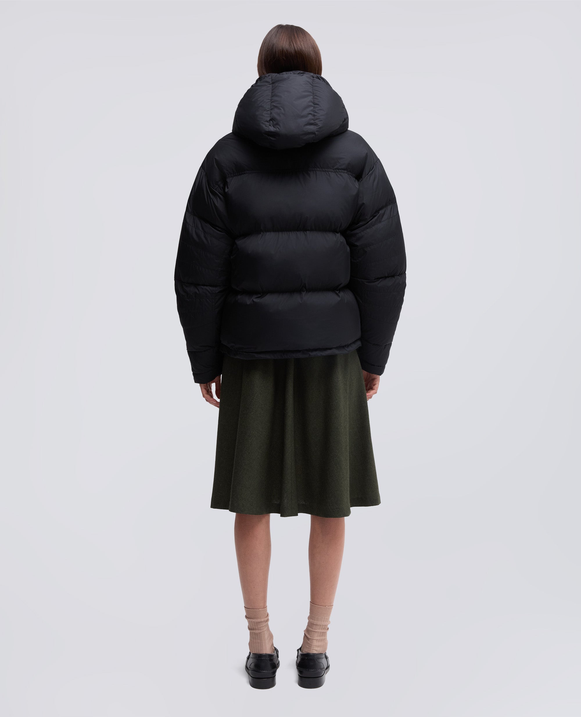 GIUBBOTTO PINGUINO IN NYLON RICICLATO-NERO-BLACK-NEGRO-SCHWARZ-NOIR