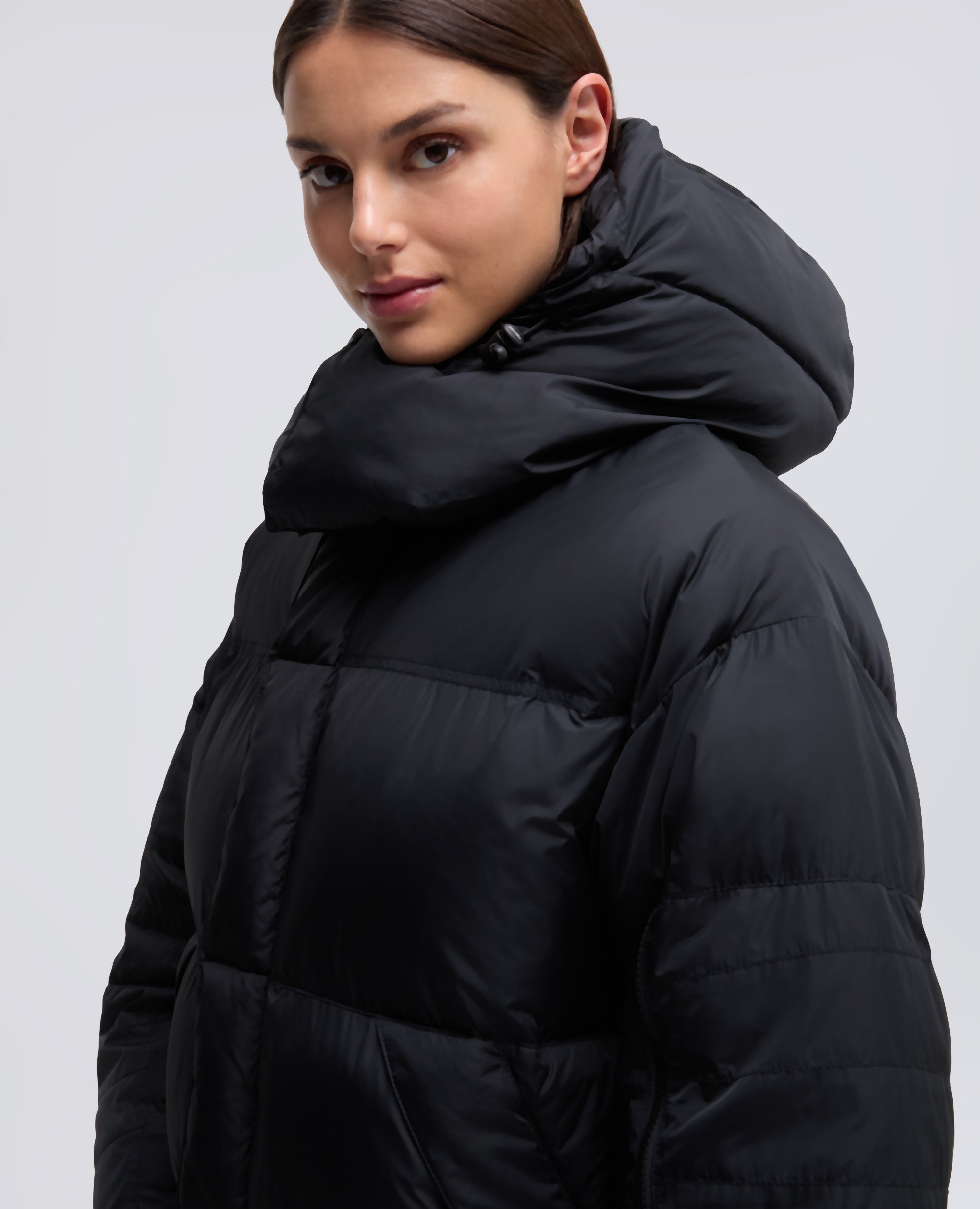 GIUBBOTTO PINGUINO IN NYLON RICICLATO-NERO-BLACK-NEGRO-SCHWARZ-NOIR