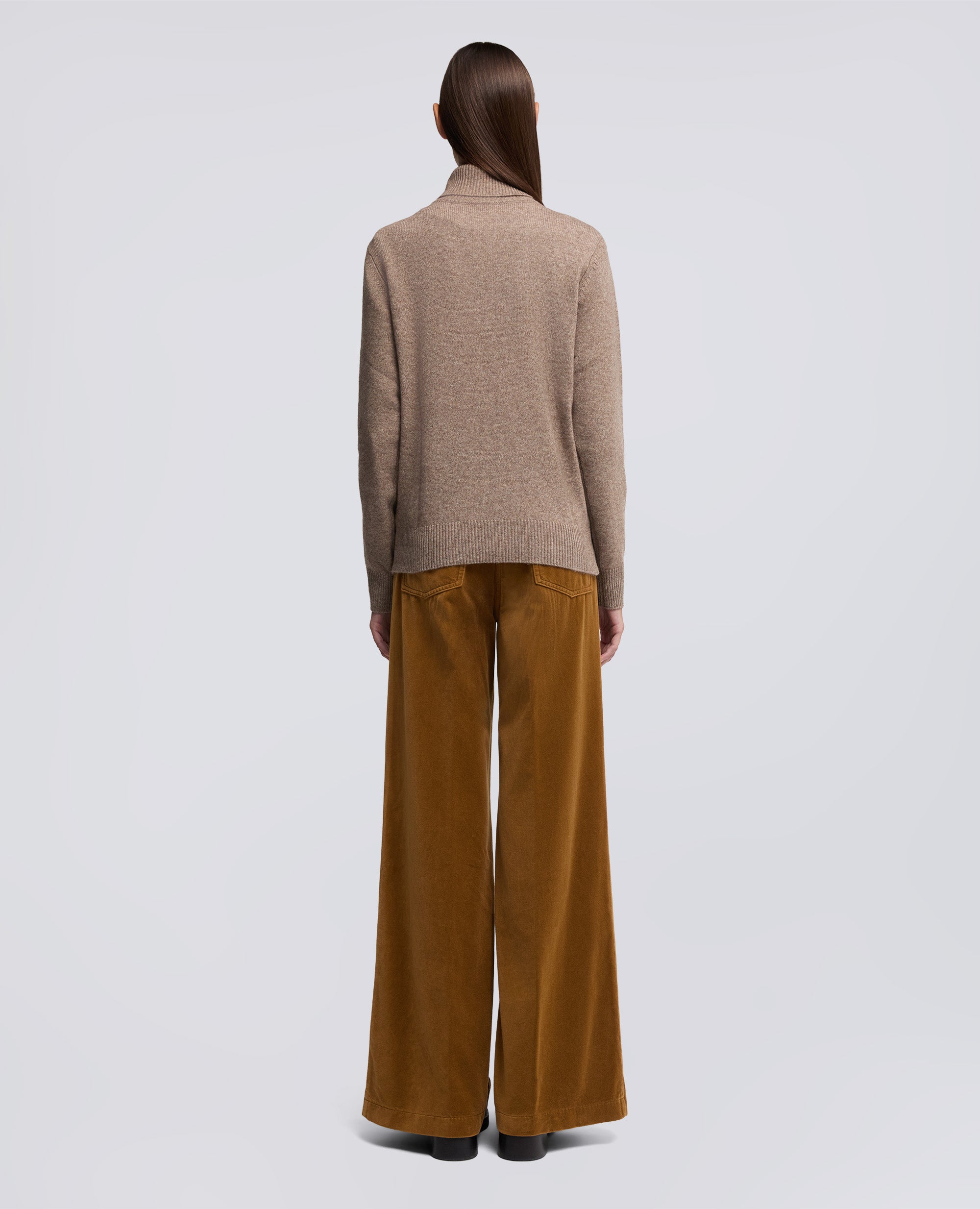 MAGLIA DOLCEVITA IN MISTO LANA, YAK E CASHMERE-TORTORA-DOVE GREY-T¢RTOLA-TAUBENGRAU-TOURTERELLE