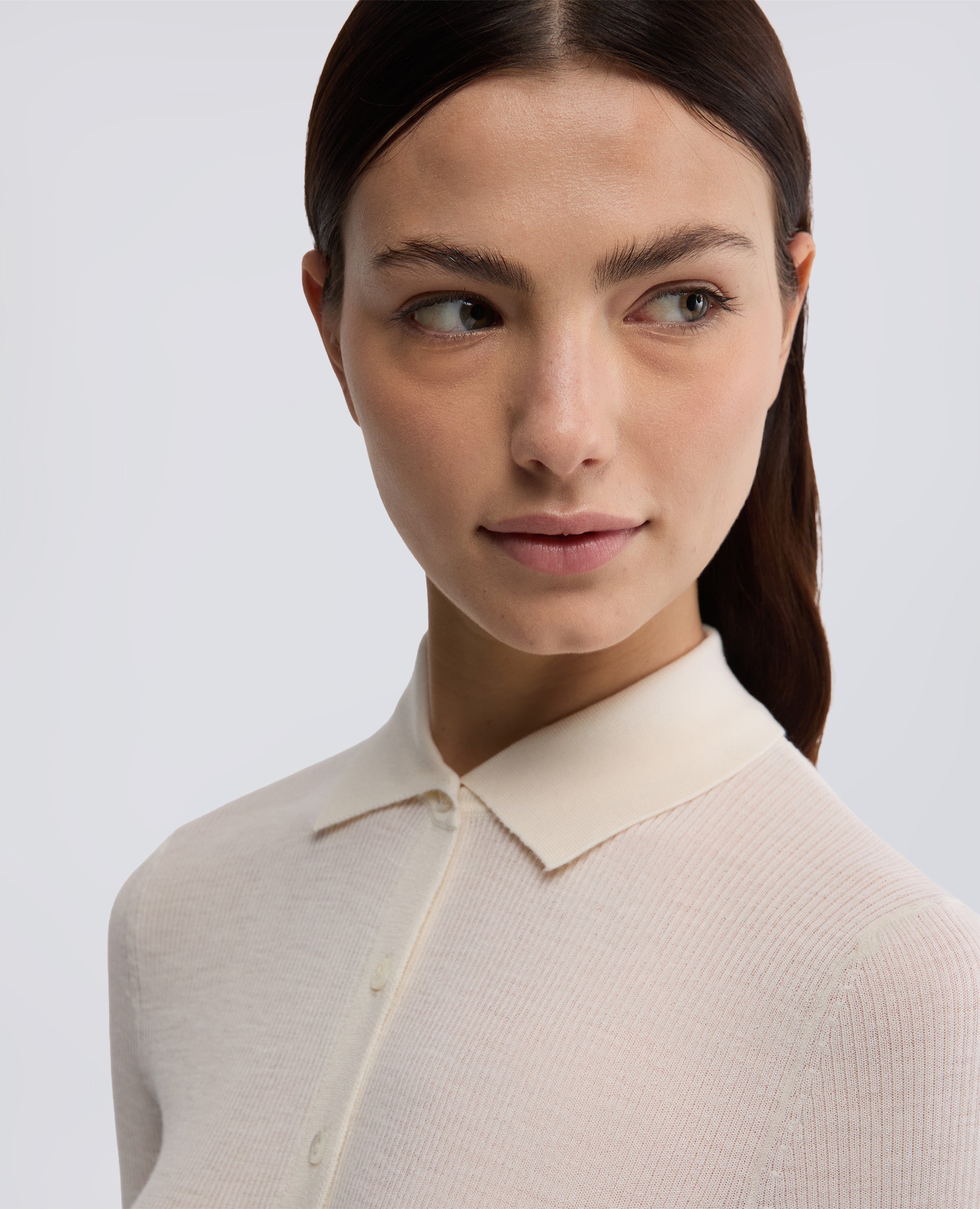 POLO IN LANA MERINO-NATURALE-NATURAL-NATURAL-NATURLICH-NATUREL