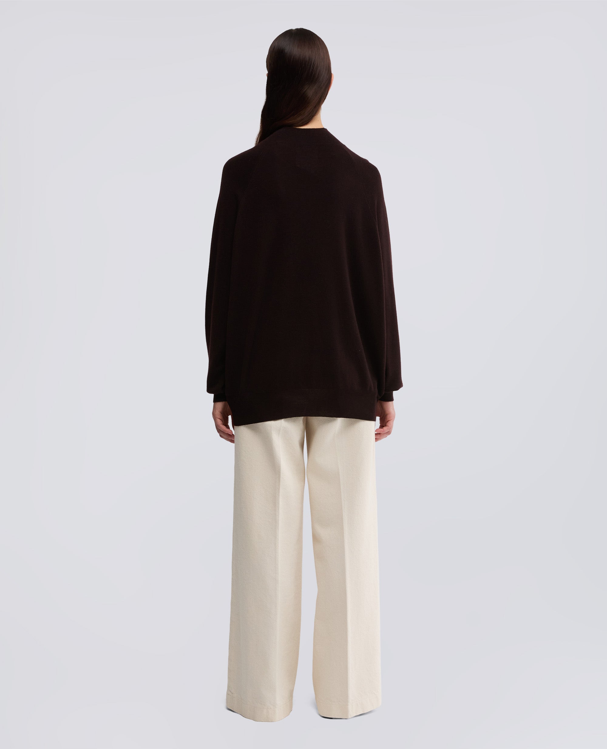 MAGLIA DOLCEVITA IN LANA MERINO-MARRONE-BROWN-MARR¢N-BRAUN-MARRON