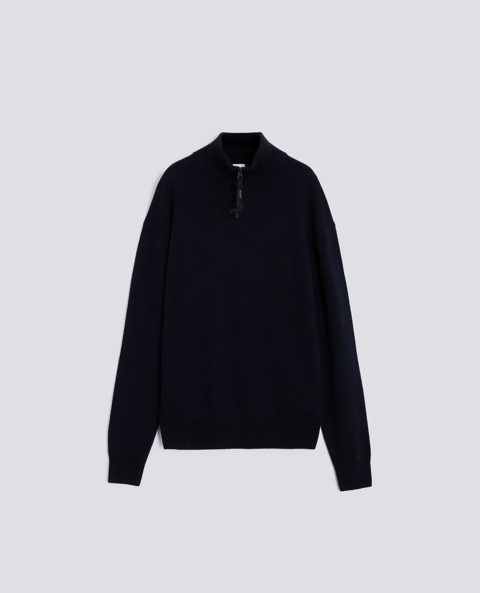 MAGLIA CON COLLO ALTO-NAVY-NAVY-AZUL MARINO-NAVY-NAVY