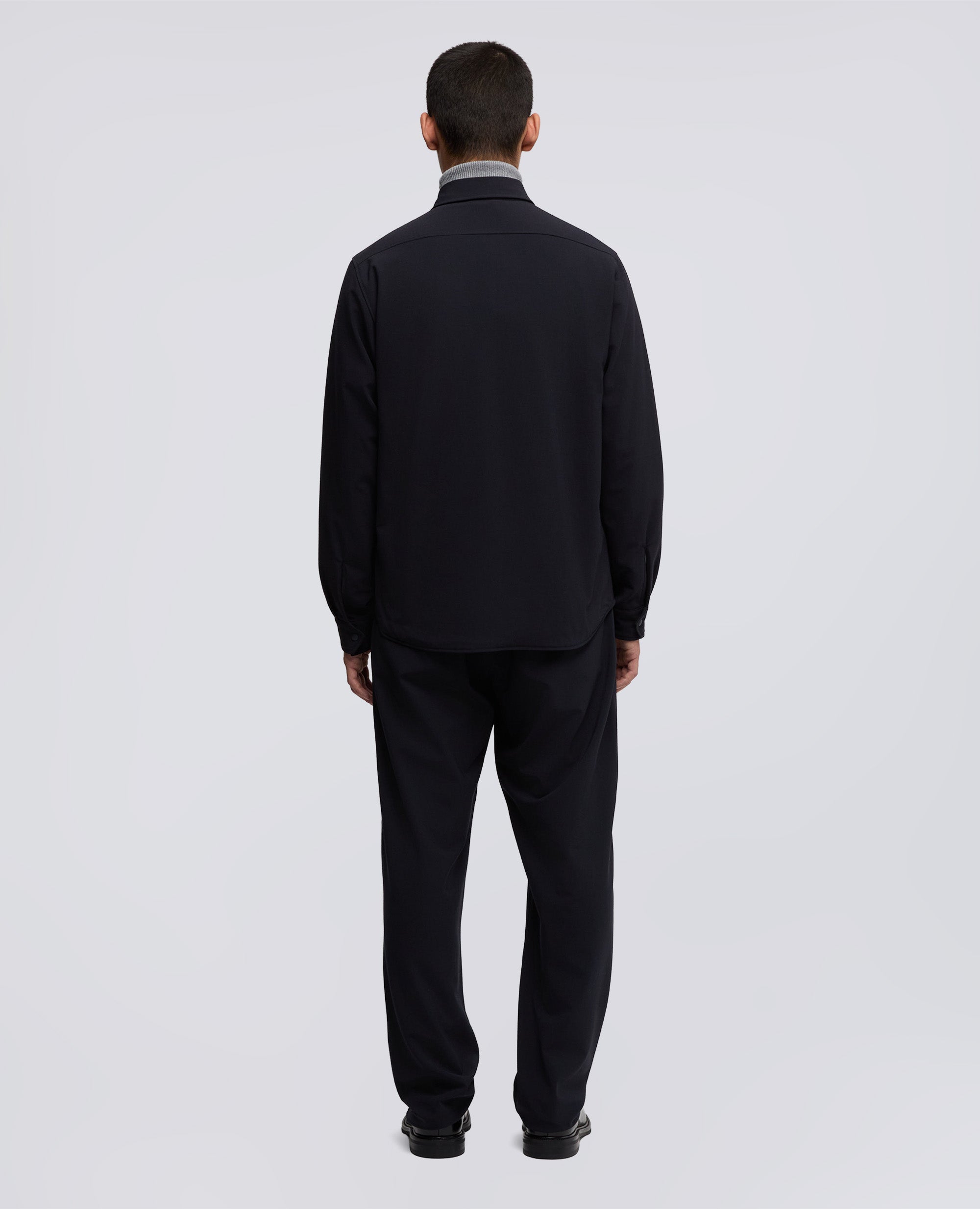 OVERSHIRT IN FLANELLA IMBOTTITA-NAVY-NAVY-AZUL MARINO-NAVY-NAVY